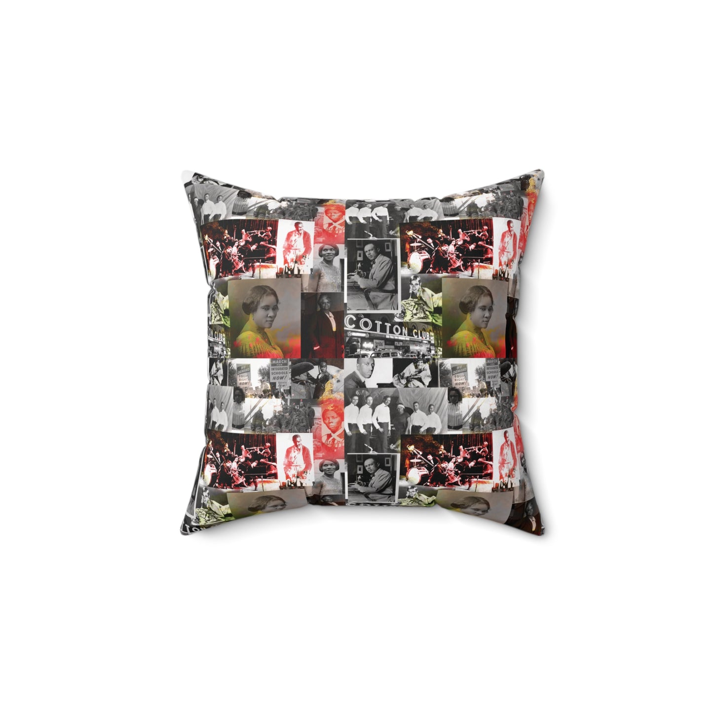 Black History 1920's Greatness | Square Pillow |Red