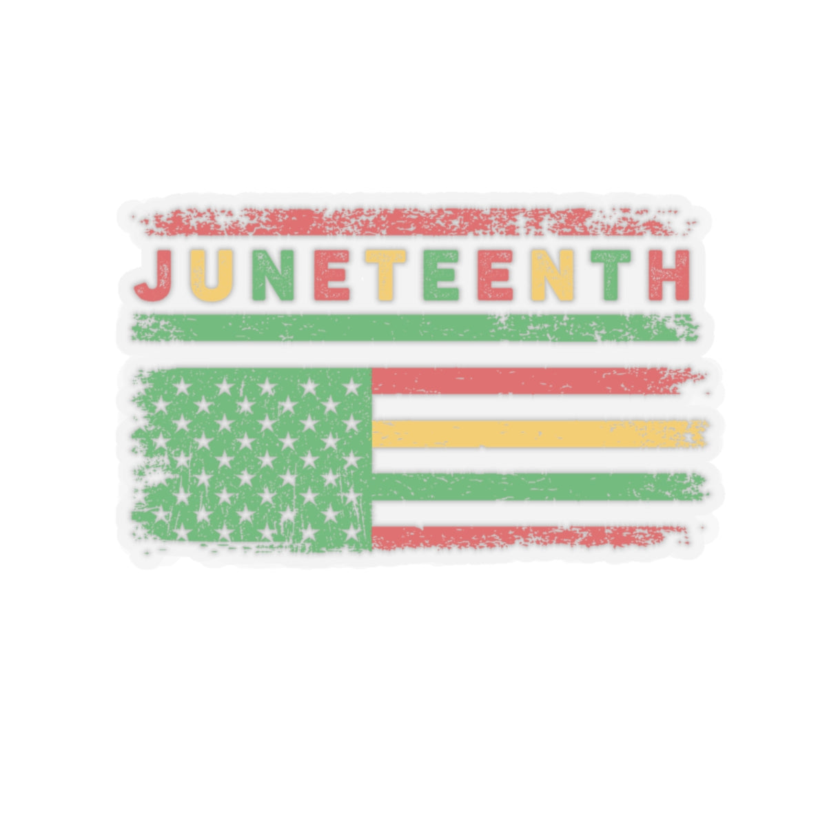 Juneteenth Flag | Kriss-Cut Stickers | Version 2