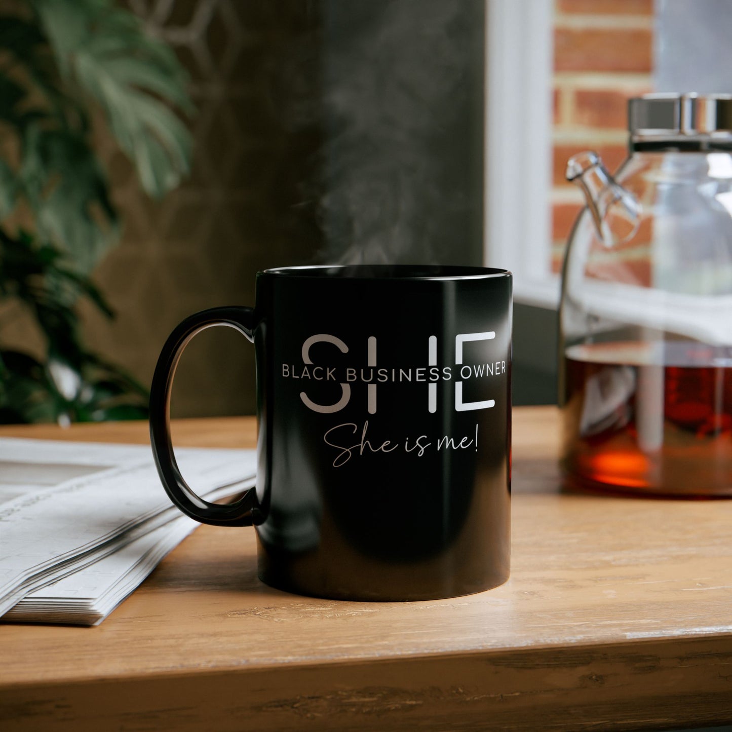 SHE IS ME | 11oz or 15 oz Mug | Black | White Font