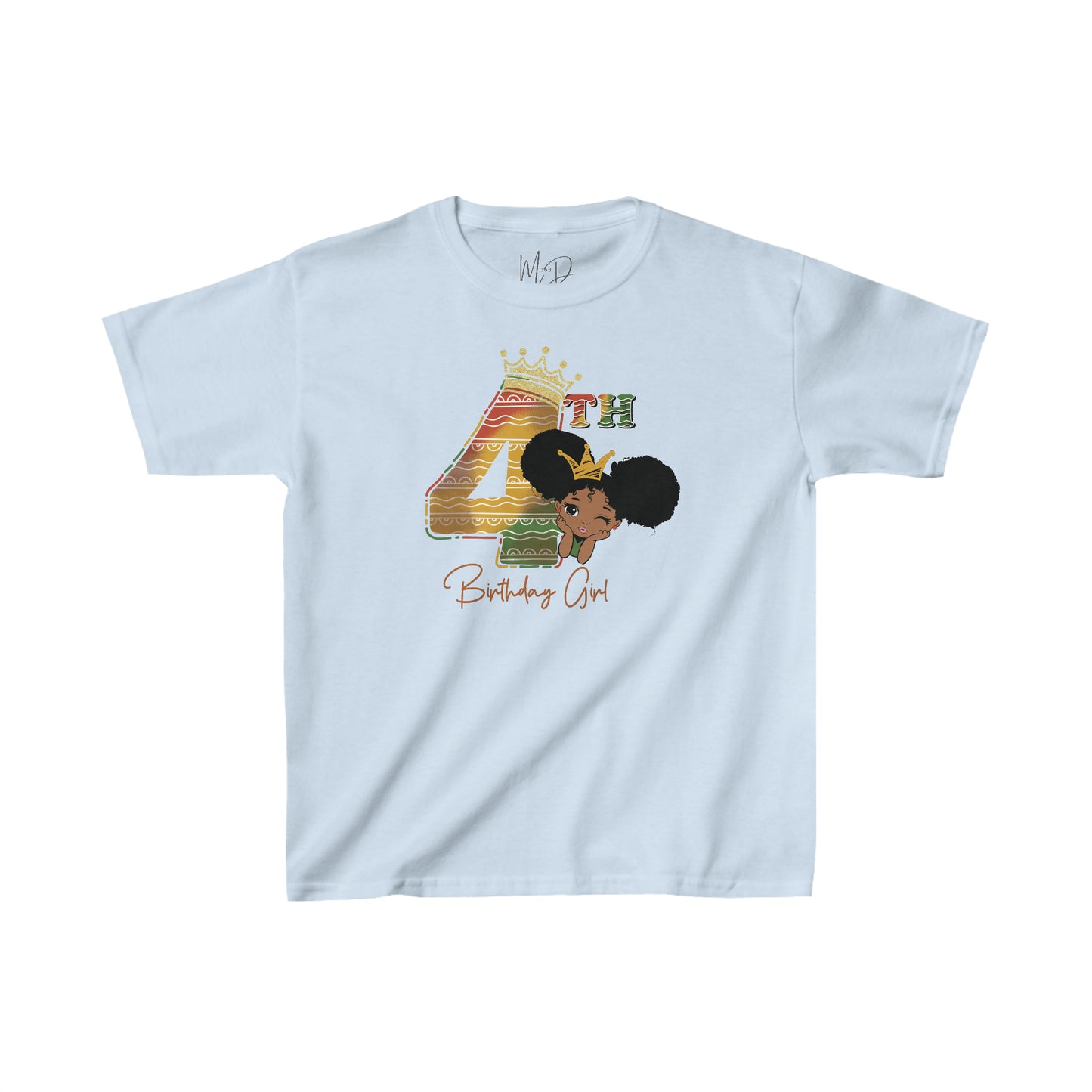 4th Princess Birthday Girl Juneteenth T-Shirt