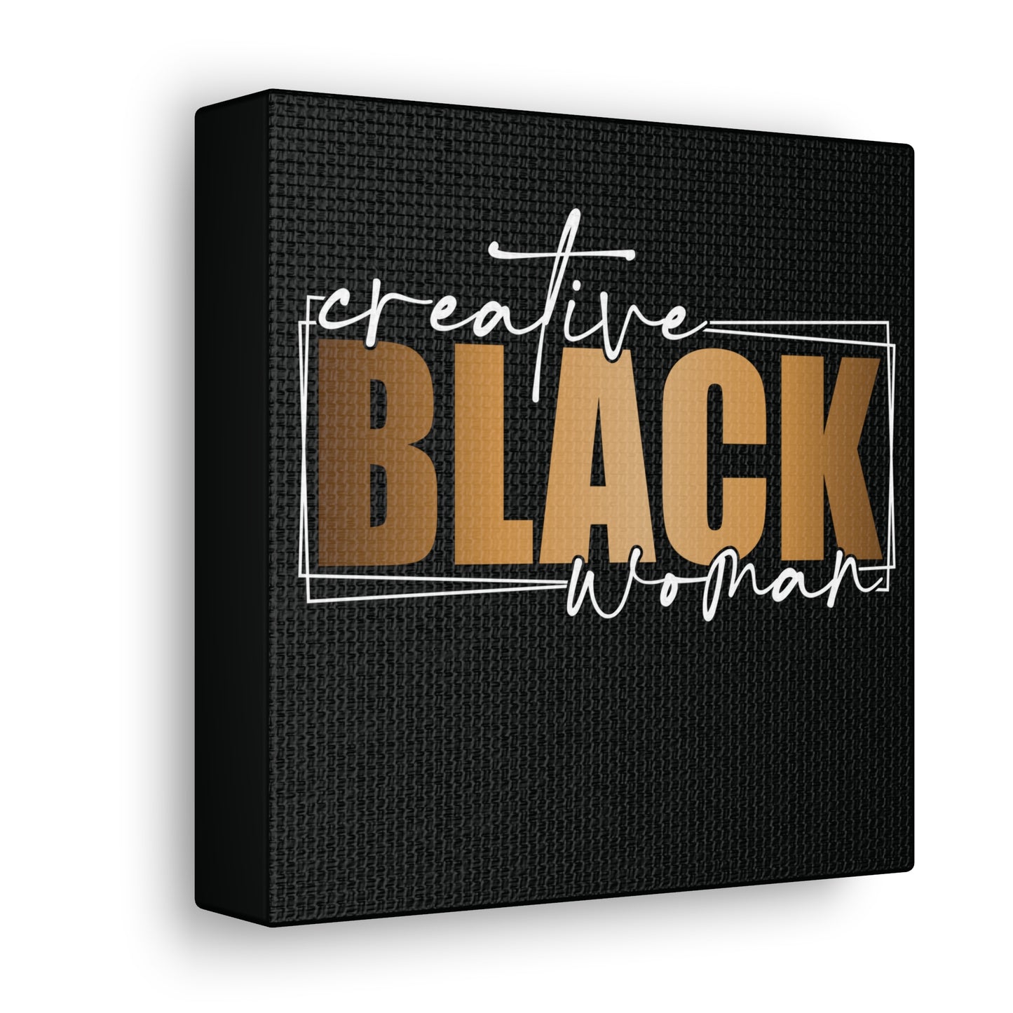 Creative Black Women | Canvas Gallery Wrap | Black Background