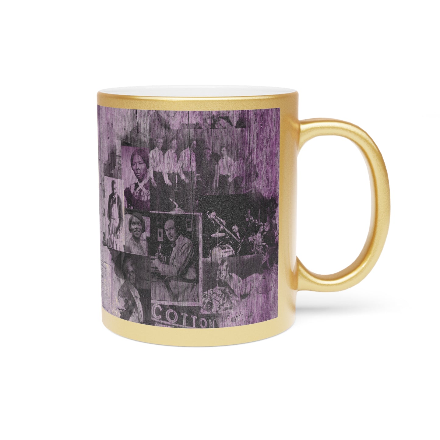 Black History Vintage Greatness (Purple) (Gold Metallic Version) |Coffee & Tea Mug | Full Print| 11 Oz