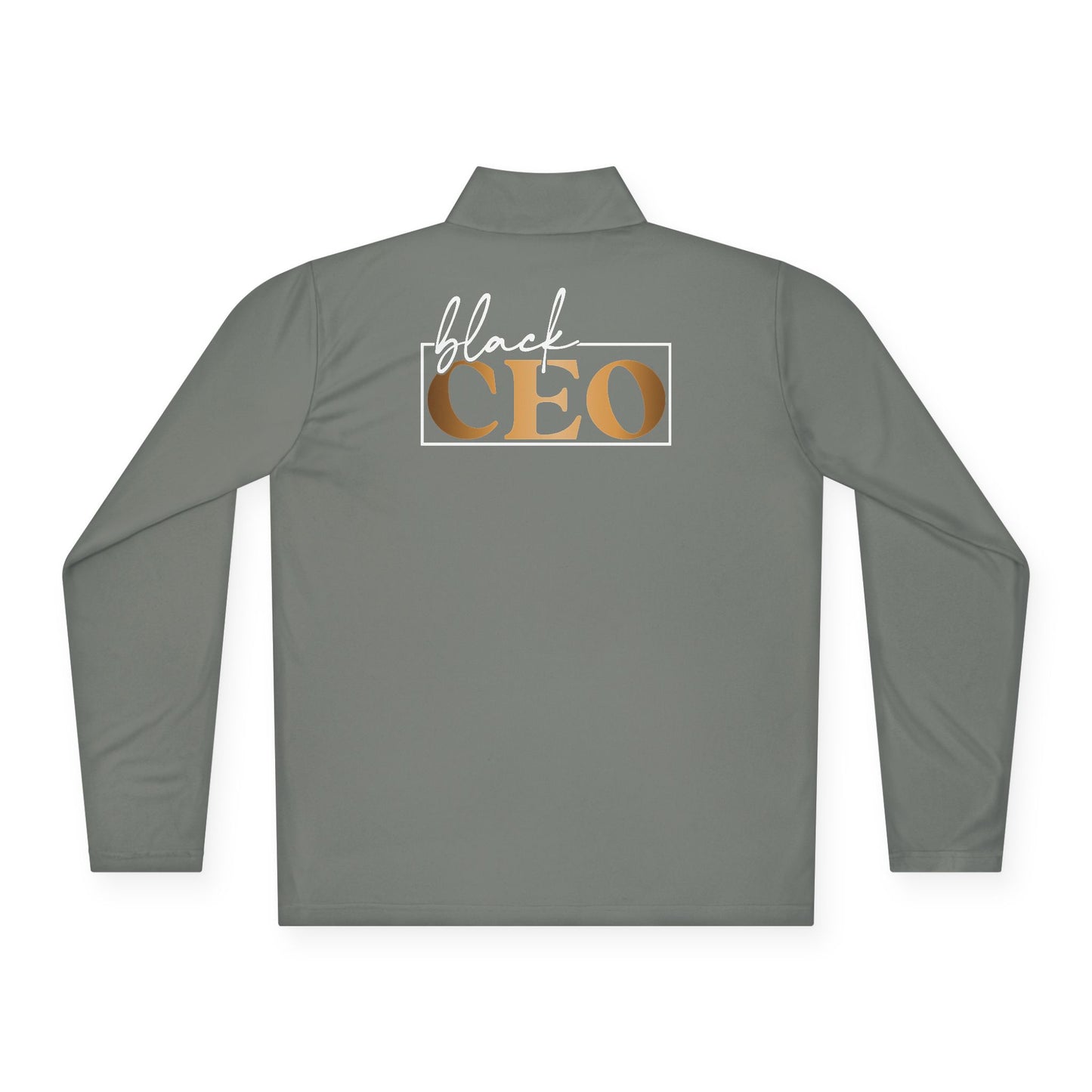 Black CEO |Quarter Zip Pullover| 1-Sided Print