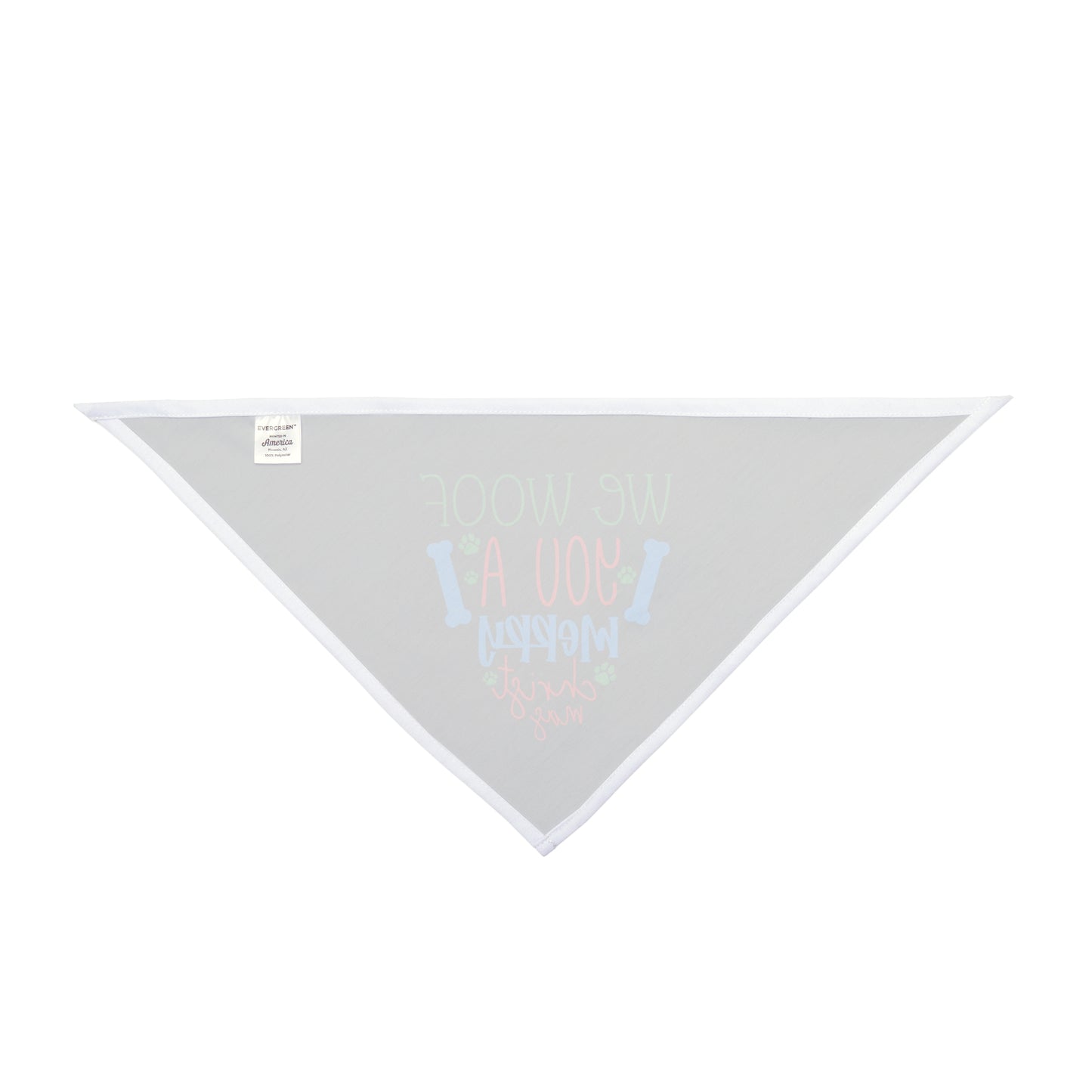 We Woof You A Merry Christmas |Pet Bandana |Black