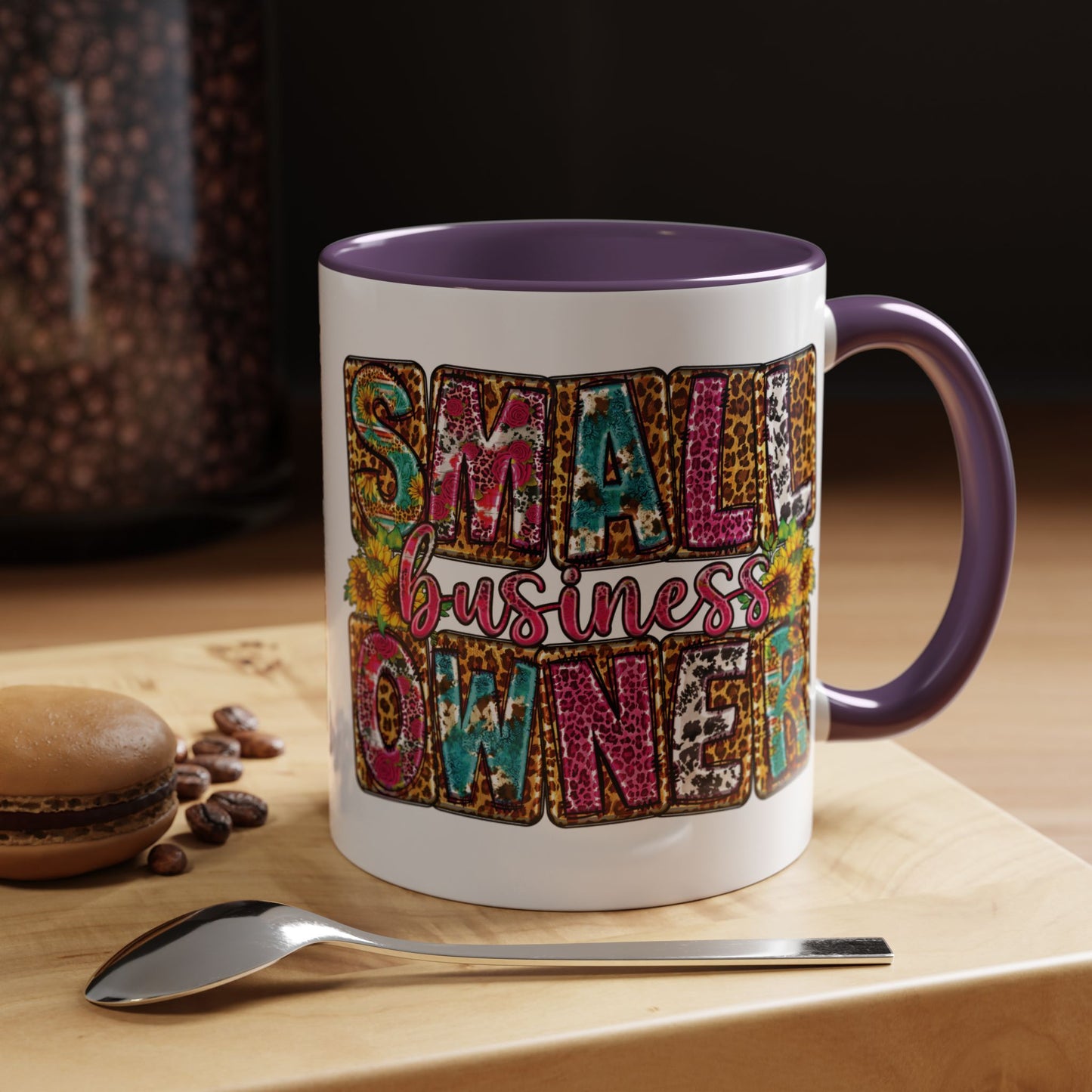 Small Business Owner | 11oz Mug| Version 2| White Accent (Various Colors)