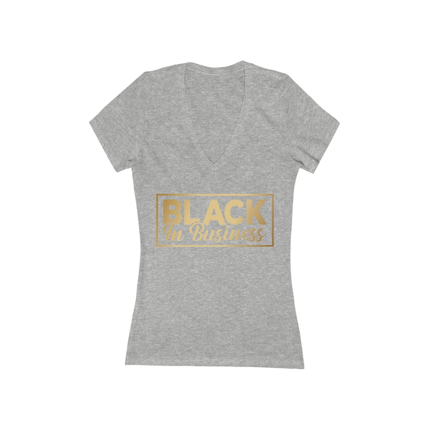 Black In Business | Women's Short Sleeve Deep V-Neck T