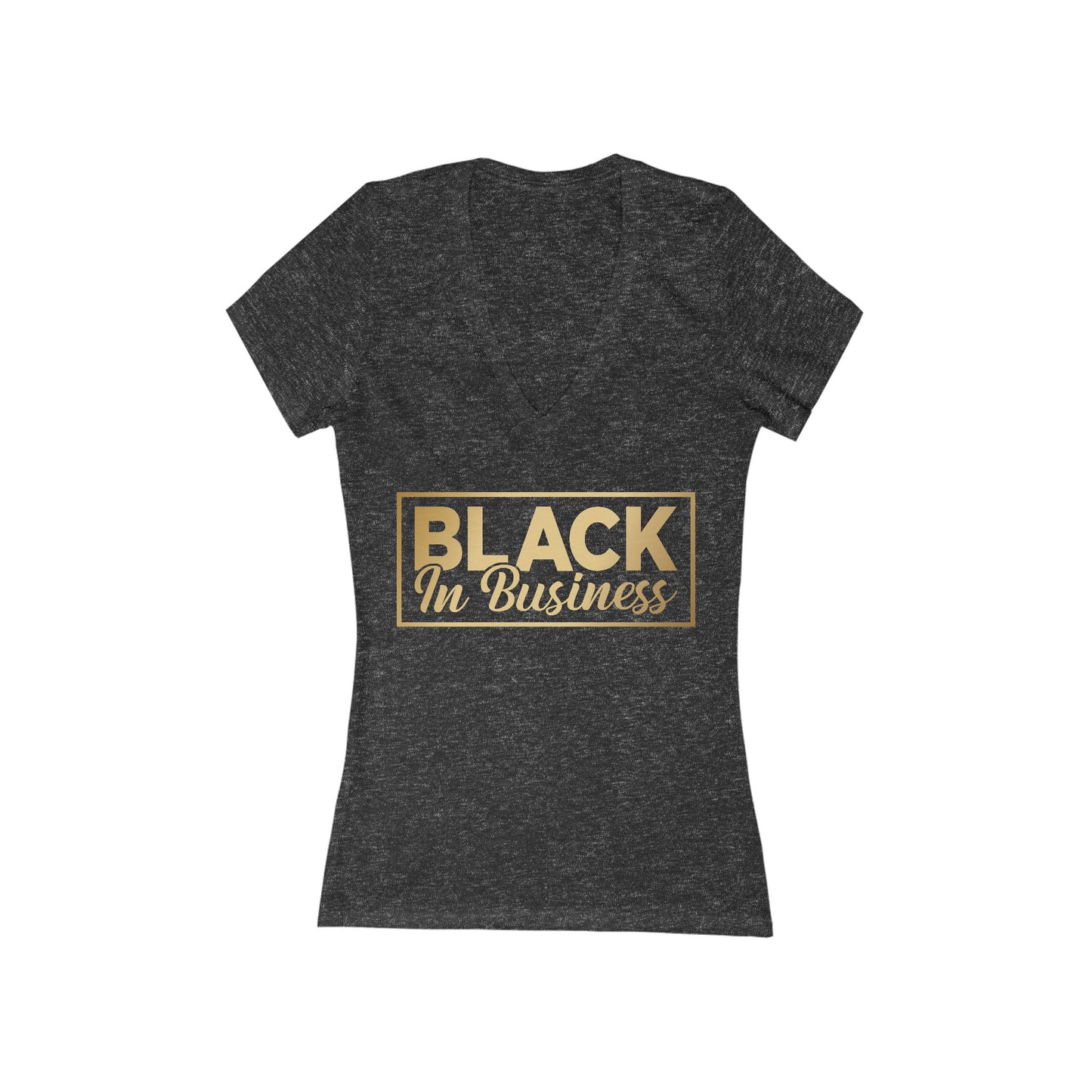 Black In Business | Women's Short Sleeve Deep V-Neck T