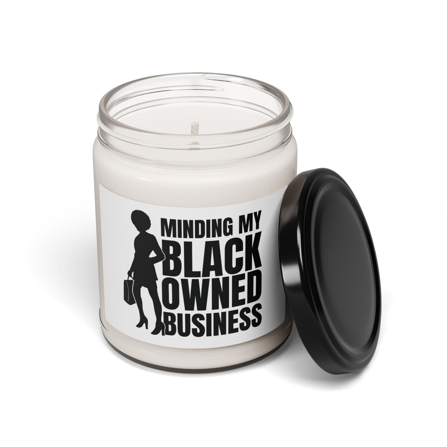 Minding My Black Owned Business | Candle | White Label |9 Oz | Version 1
