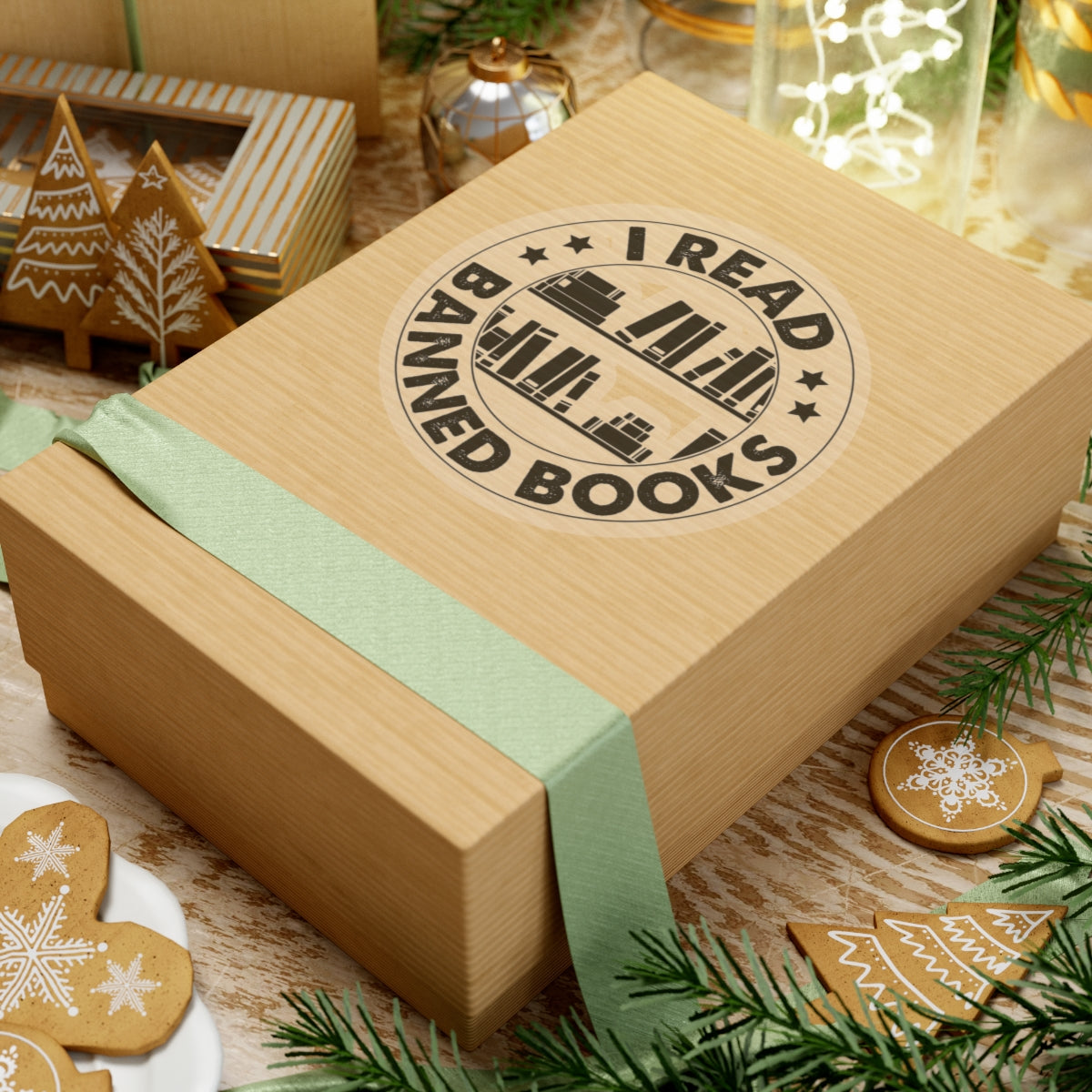 I Read Banned Books | Circle| Kriss-Cut Stickers