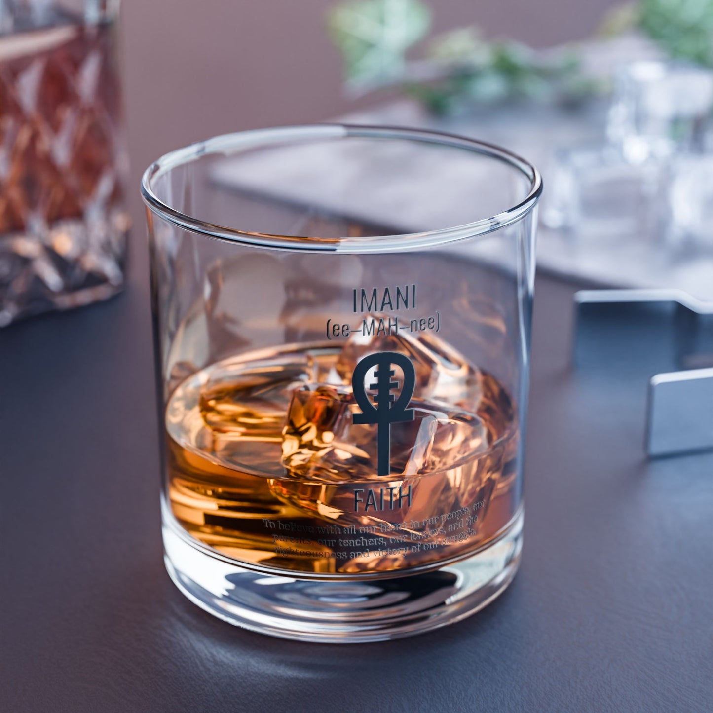 Imani (Day 7) | Faith | 10 oz Rocks Glass