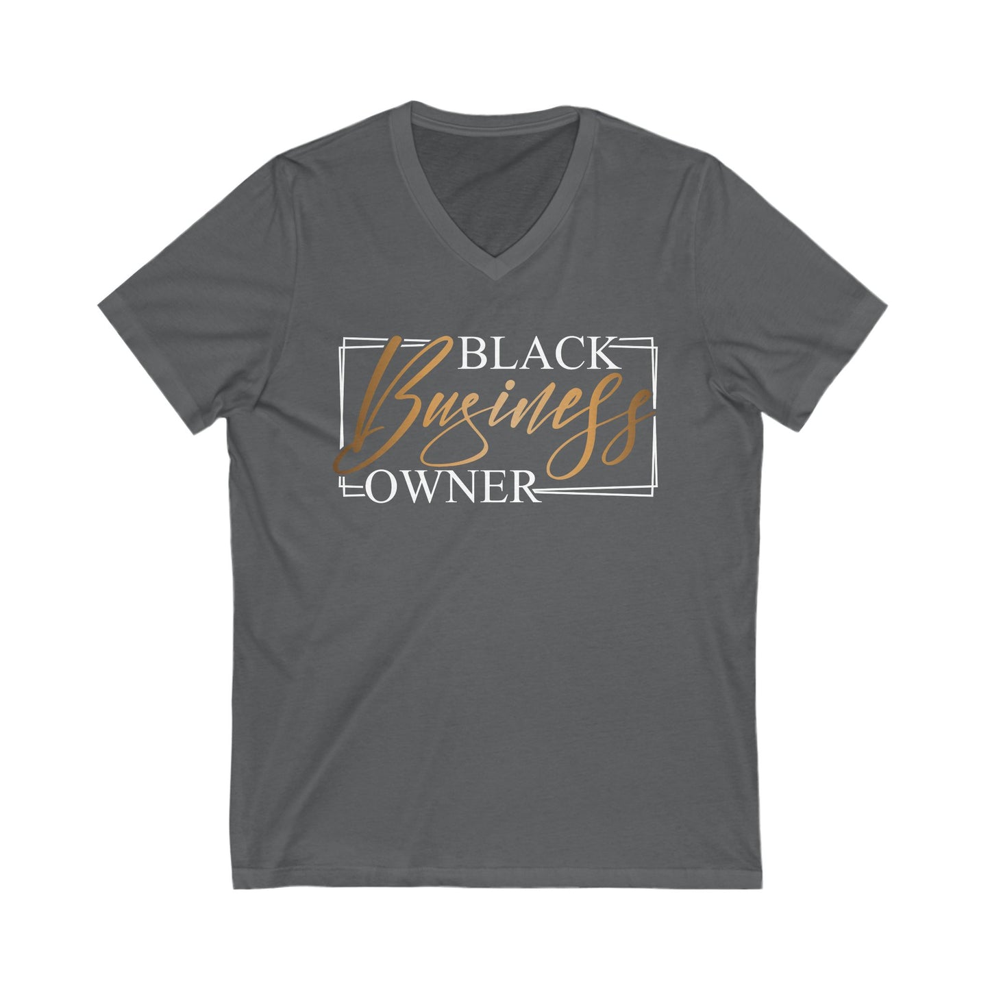 Black Business Owner | Short Sleeve V-Neck Tee (Unisex)