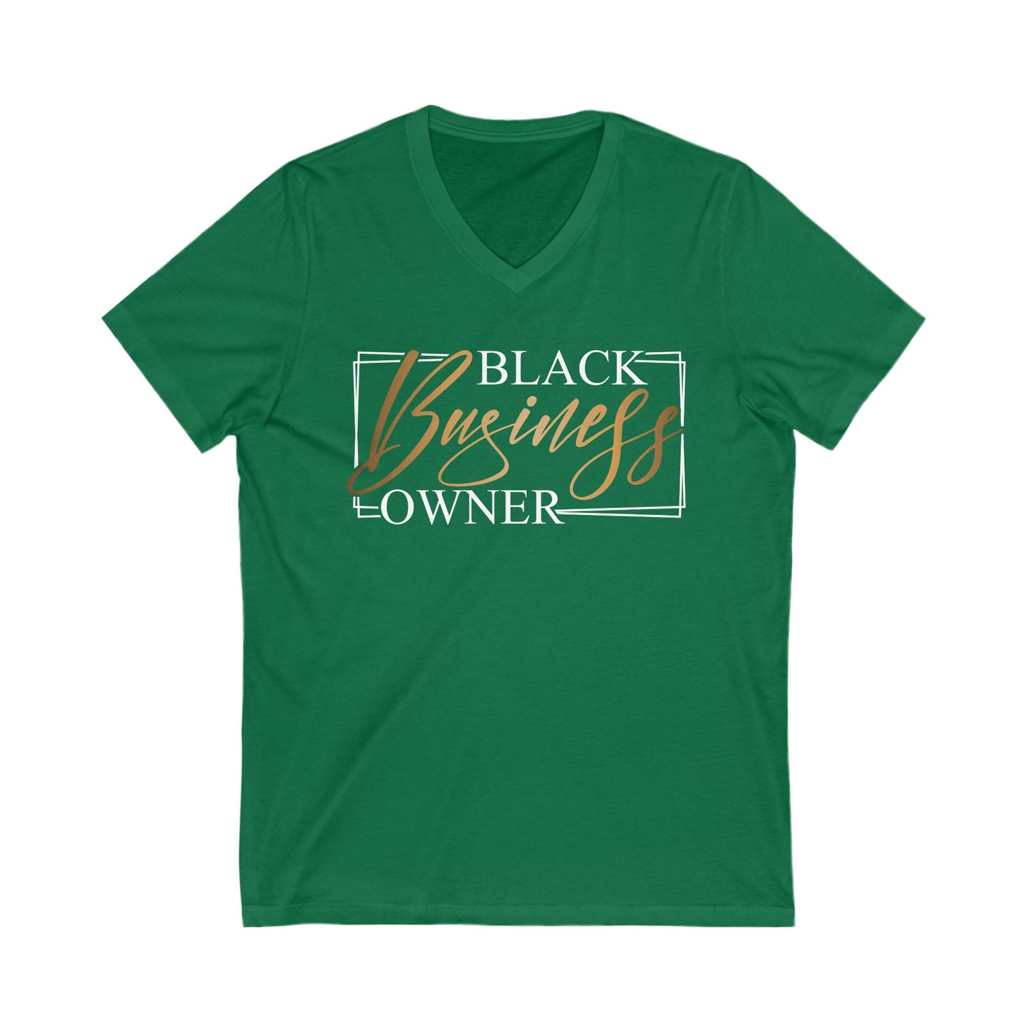 Black Business Owner | Short Sleeve V-Neck Tee (Unisex)