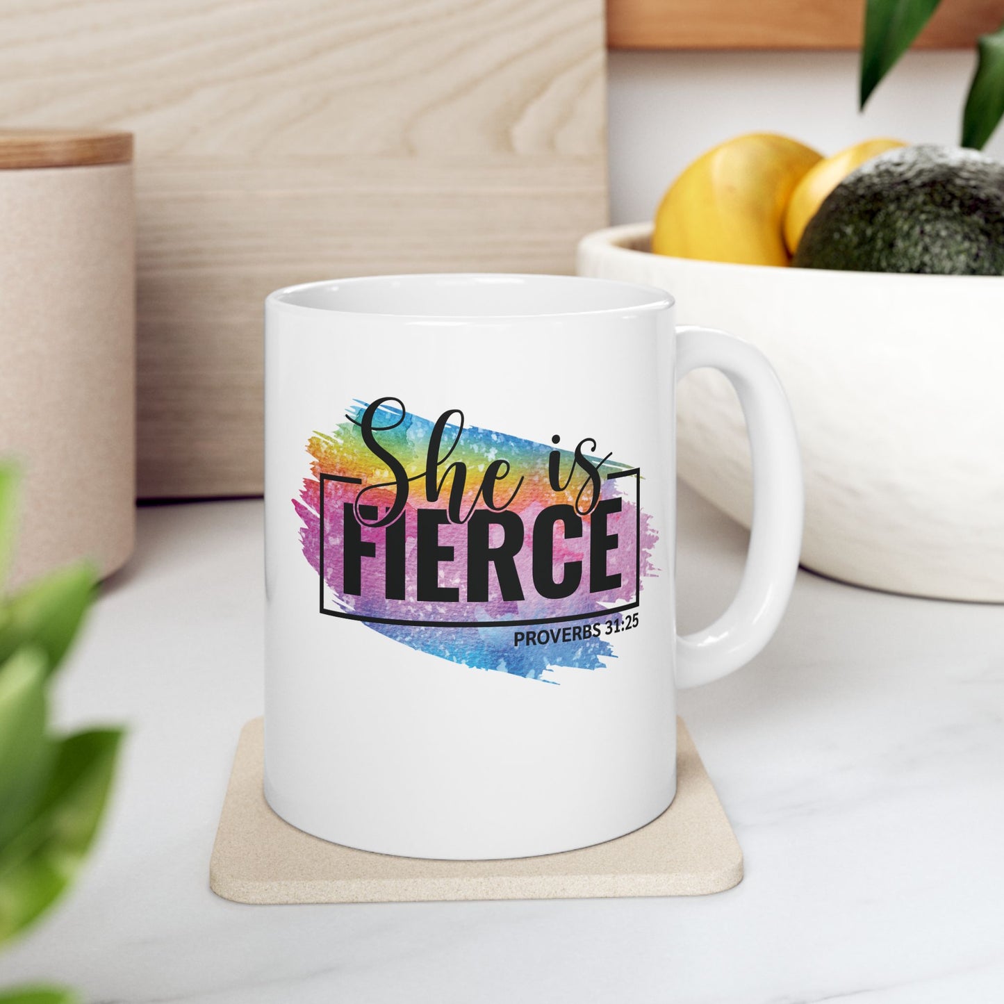 She Is Fierce | 11oz Mug| White