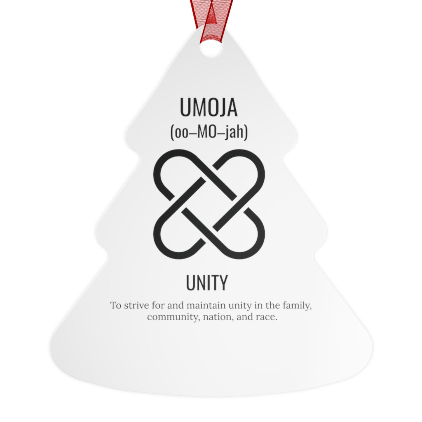 Umoja (Day 1) |Unity | Bell, Tree, Round or Oval Ornament |Metal|