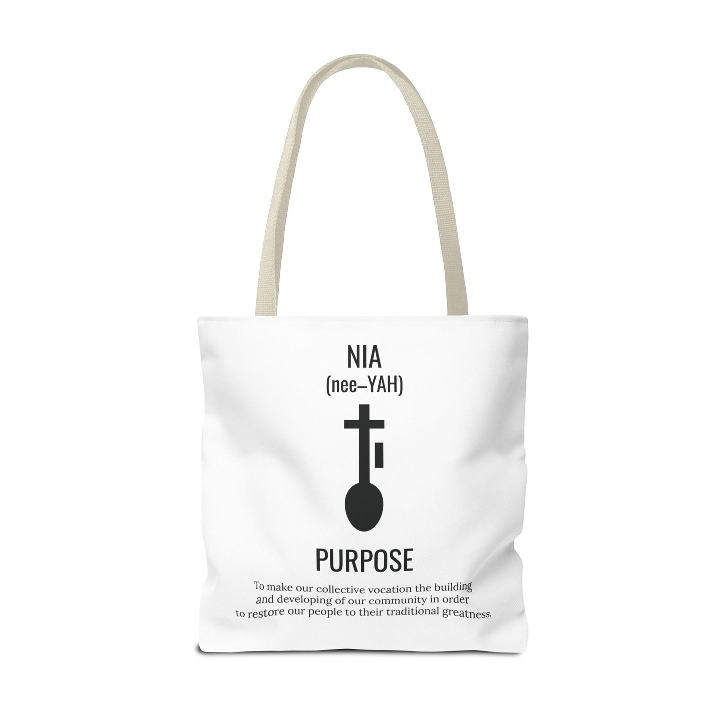 Nia (Day 5) | Purpose | Tote Bag | White