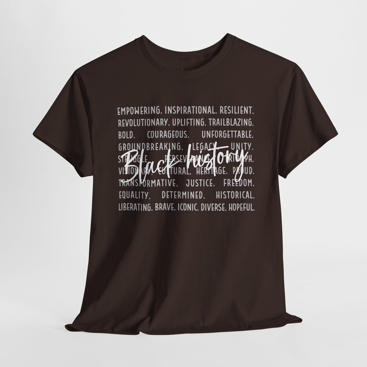 Black History - Empowerment | White Font | T-Shirt