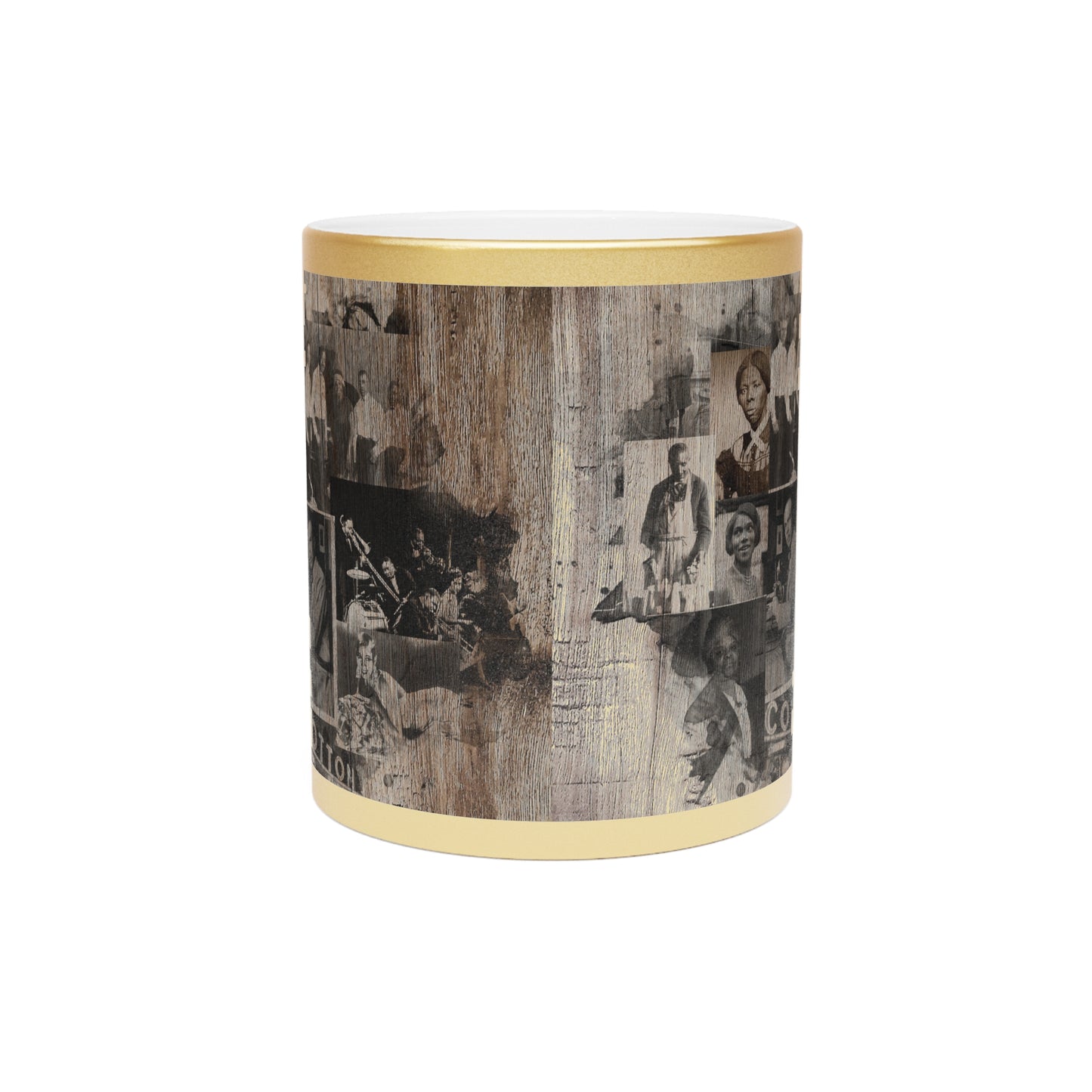 Black History Vintage Greatness (Brown) (Gold Metallic Version) |Coffee & Tea Mug | Full Print| 11 Oz
