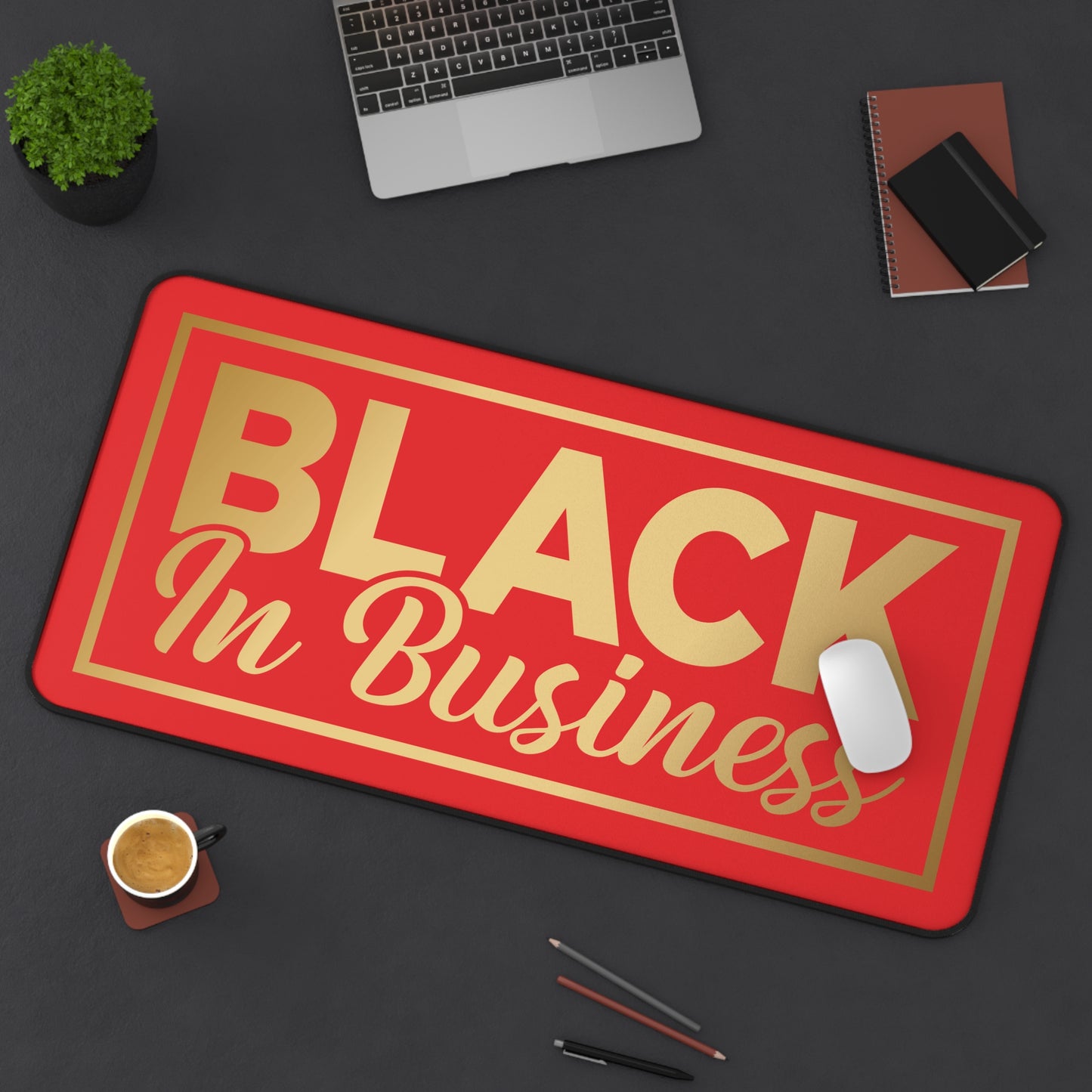 BLACK In Business | Desk Mat | Red