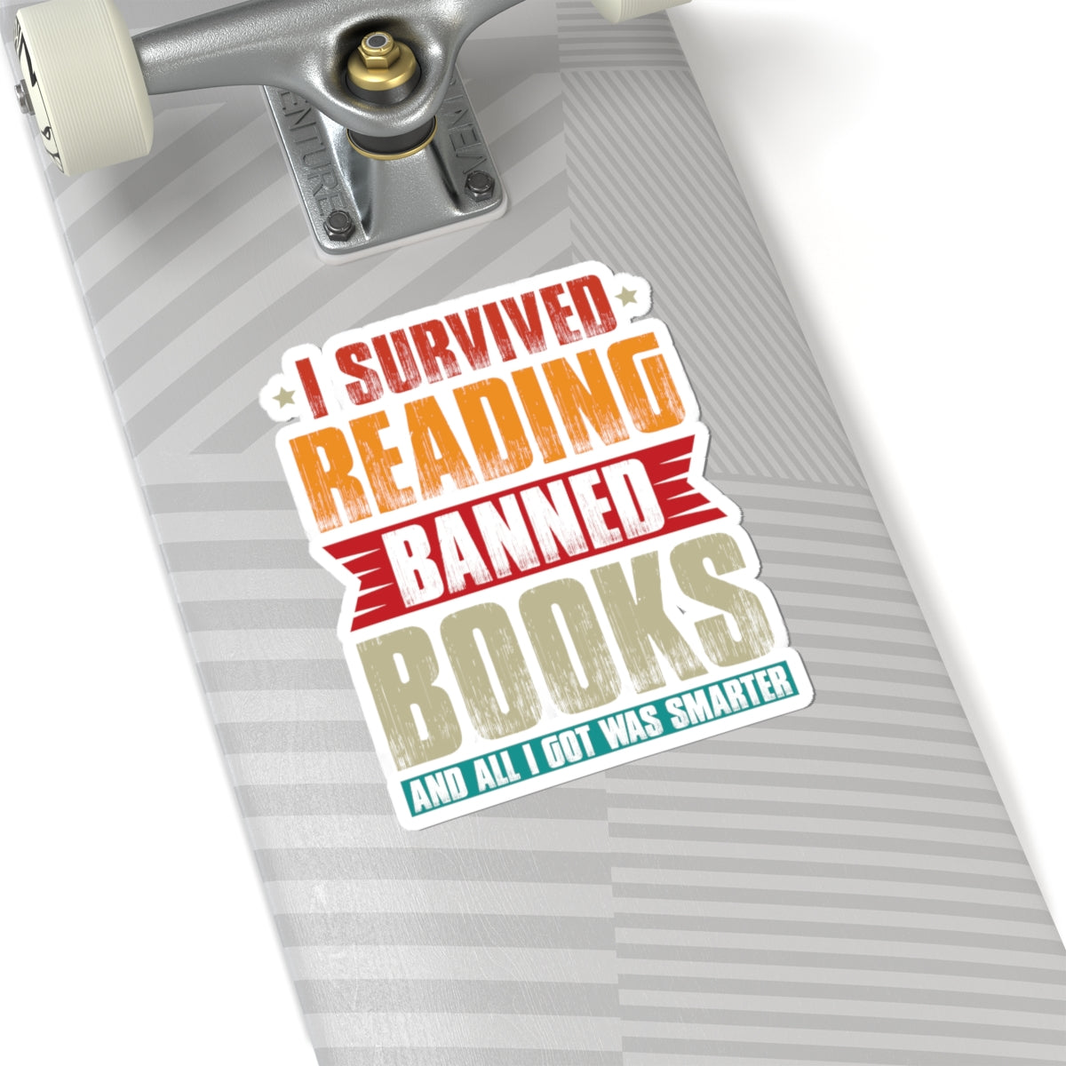 I Survived Reading Banned Books | Kriss-Cut Stickers | Multicolor