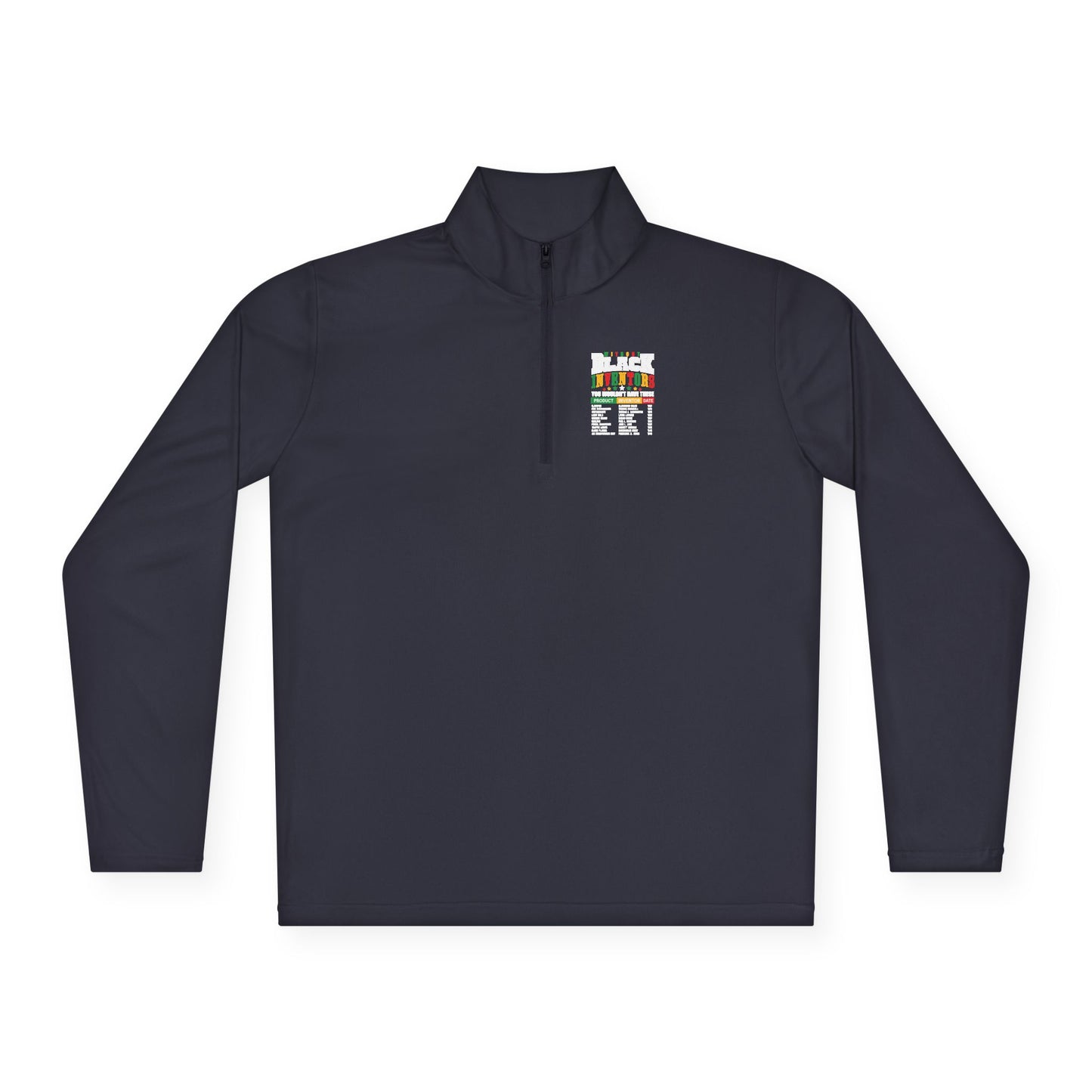 Black Inventors| Version 1| Quarter Zip Pullover| 2-Sided Print