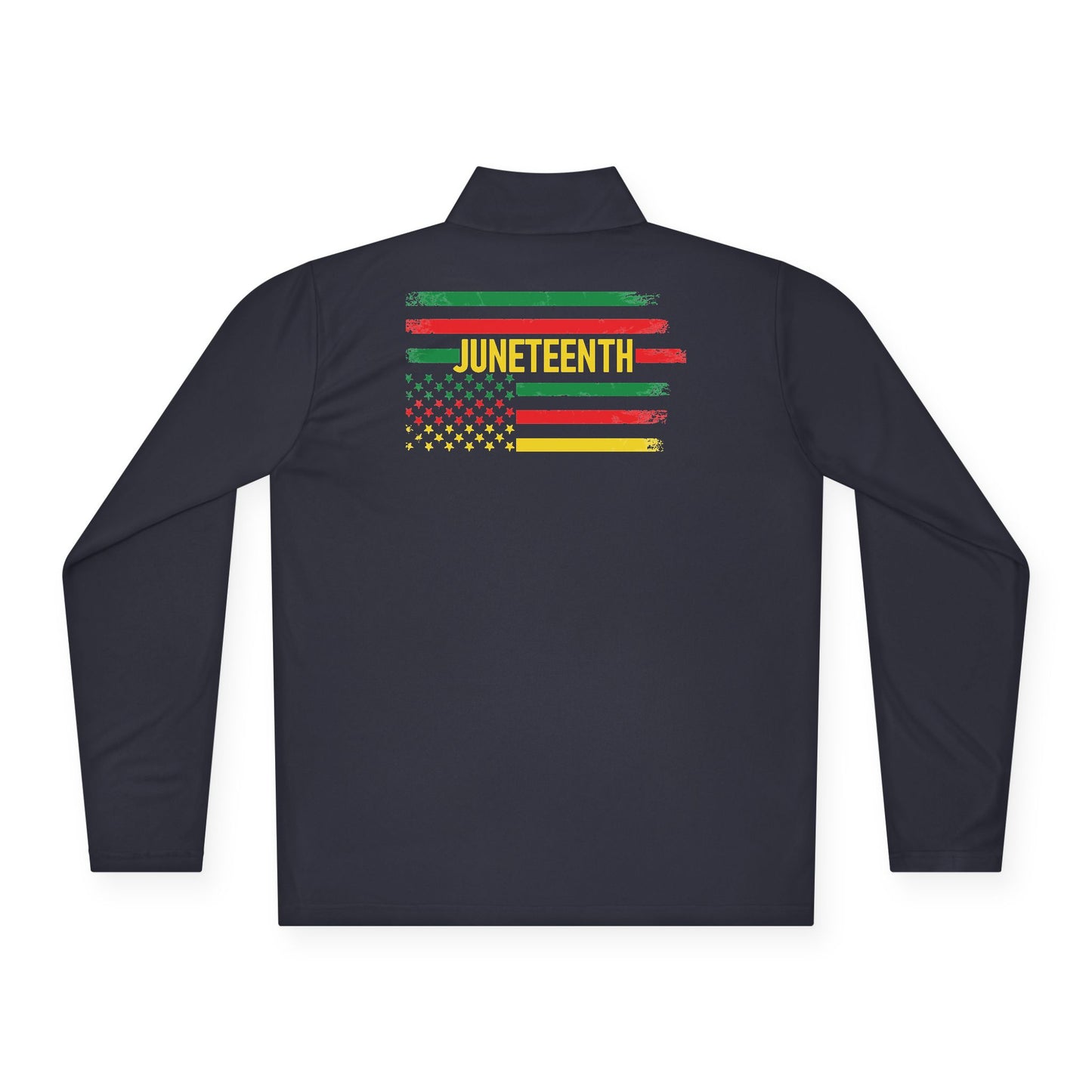 Juneteenth Flag | Quarter Zip Pullover| 2-Sided Print