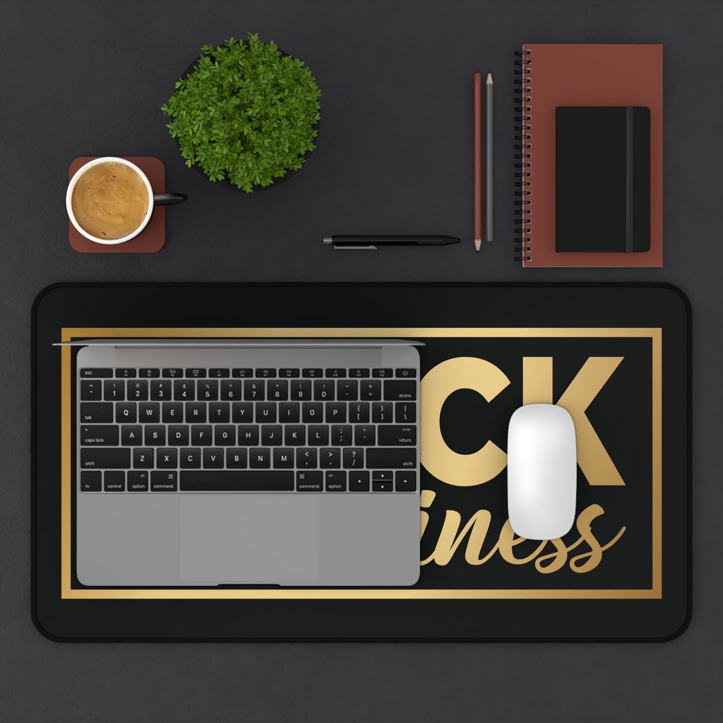 BLACK In Business | Desk Mat | Black