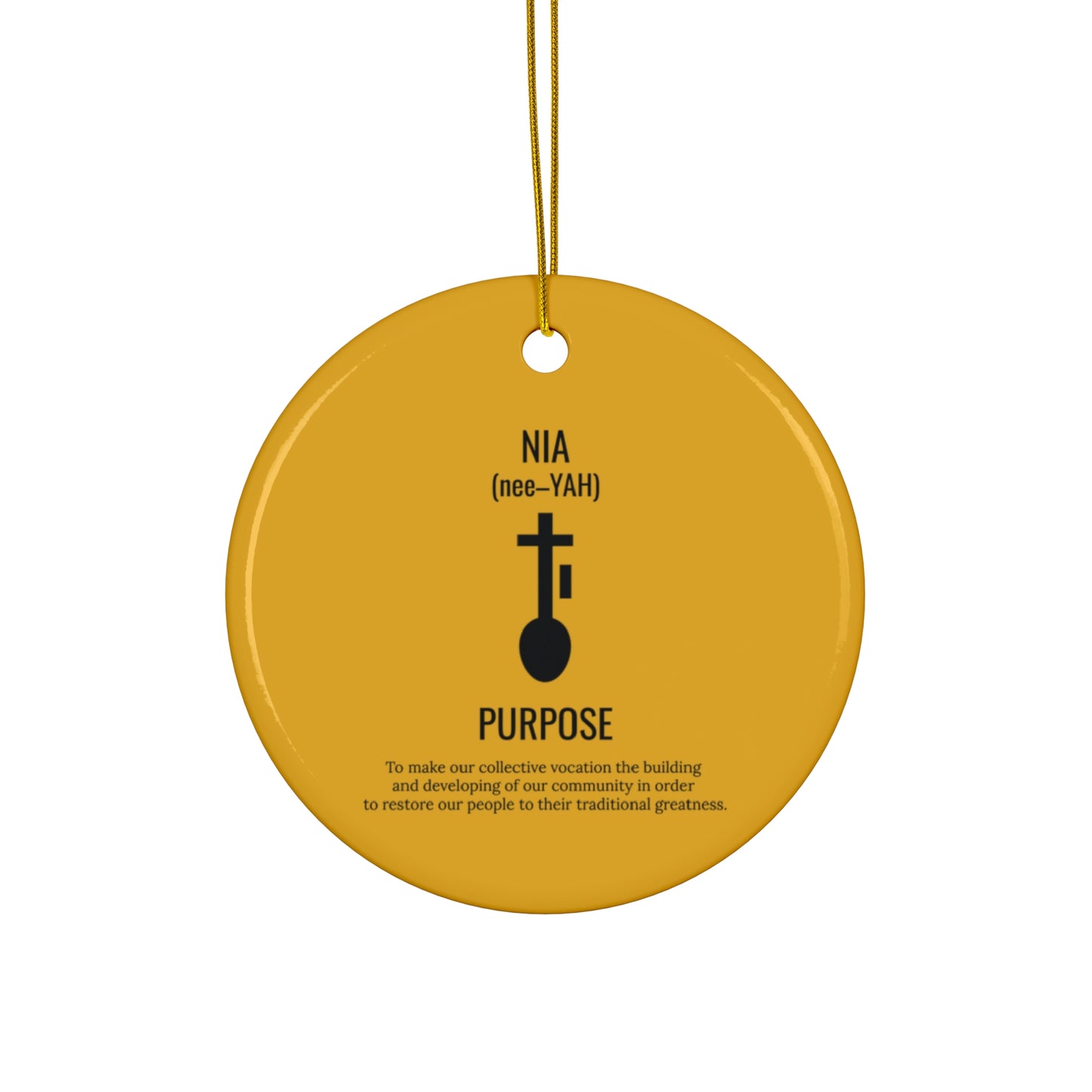 Nia (Day 5) | Purpose | Circle or Star Ornament | Yellow