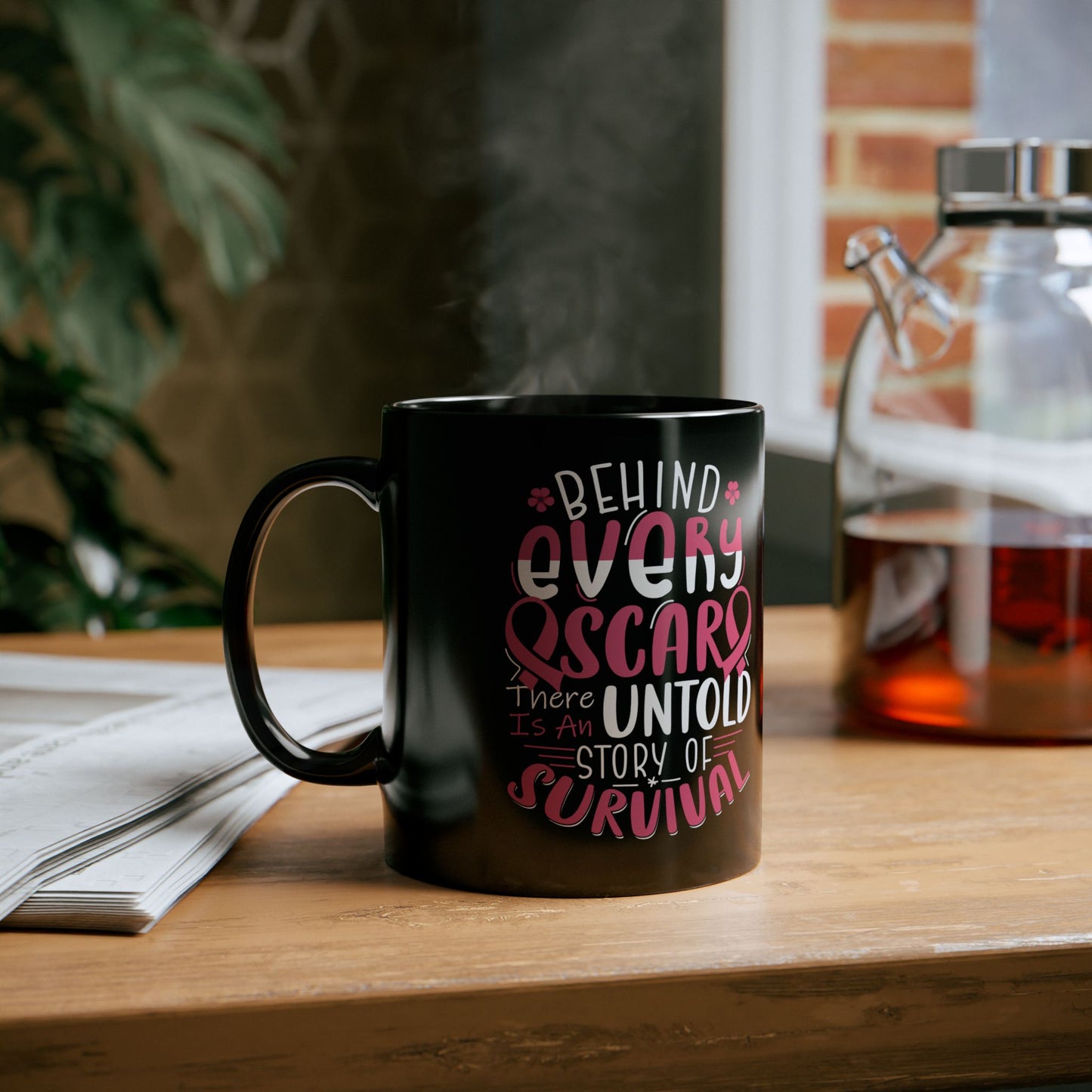Behind Every Scar (Black Version) | Coffee & Tea Mug | 2-Sided Print| 11 Oz
