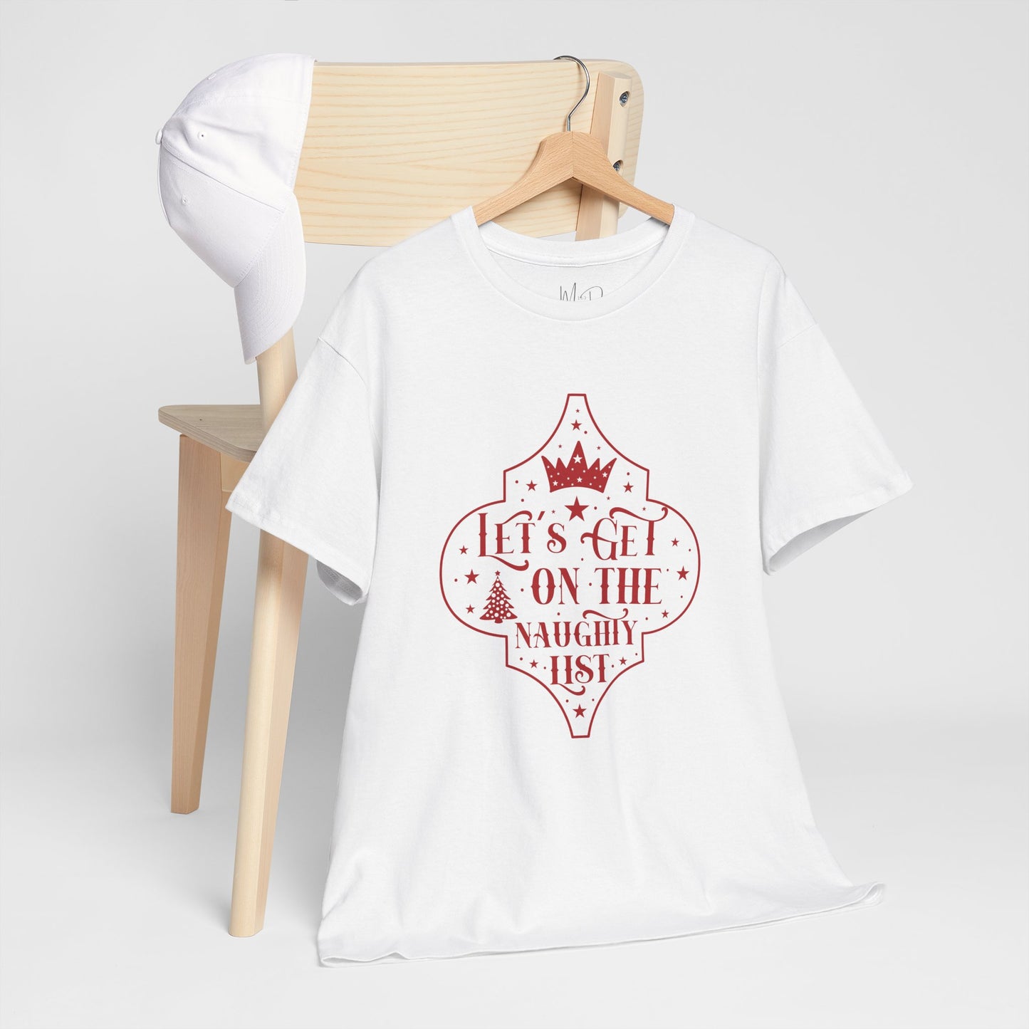 Let’s Get On The Naughty List | T-Shirt | Red Print