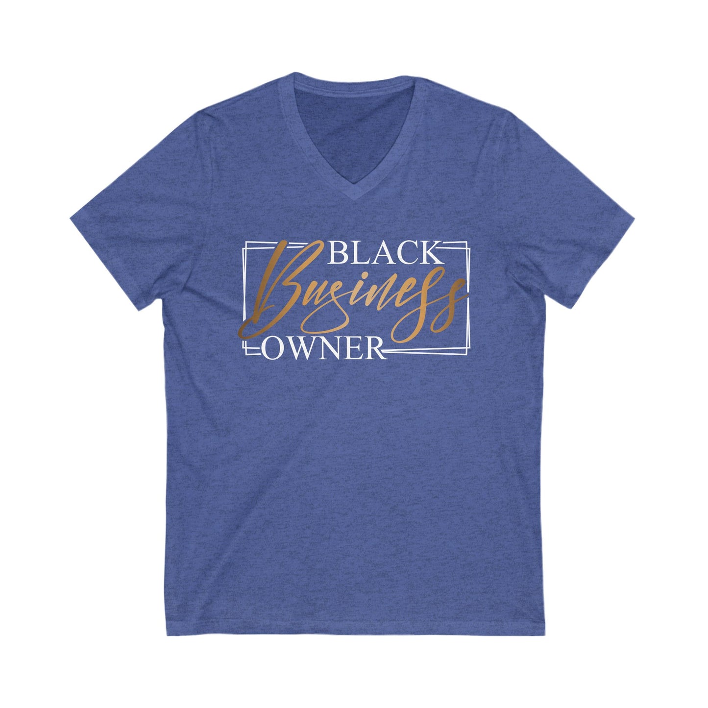 Black Business Owner | Short Sleeve V-Neck Tee (Unisex)