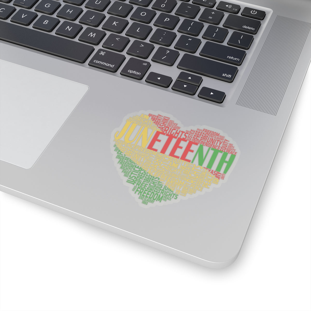 Juneteenth Heart | Kriss-Cut Stickers | Version 1