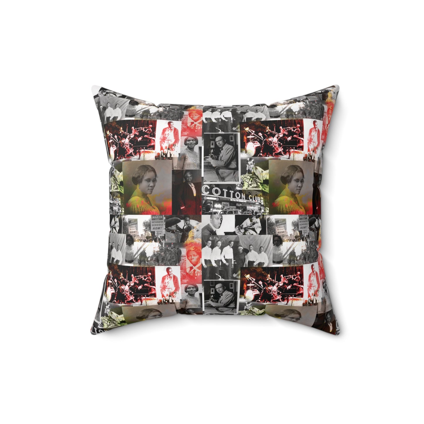 Black History 1920's Greatness | Square Pillow |Red