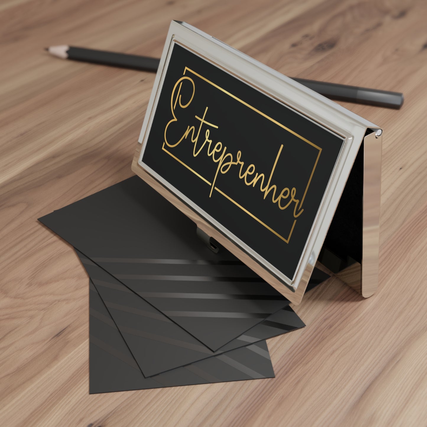 Entrepreneur | Business Card Holder| Black