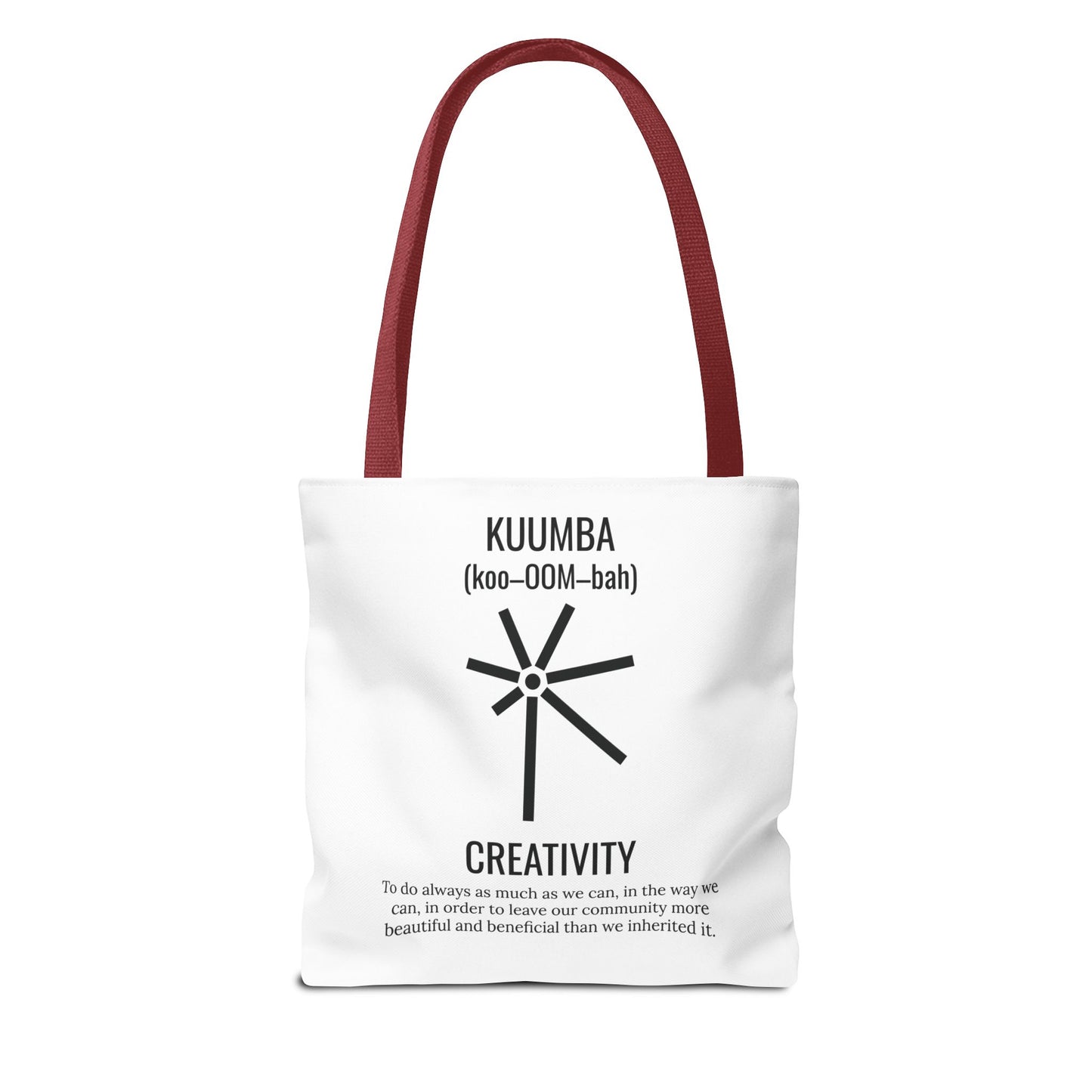 Kuumba (Day 6) | Creativity | Tote Bag | White