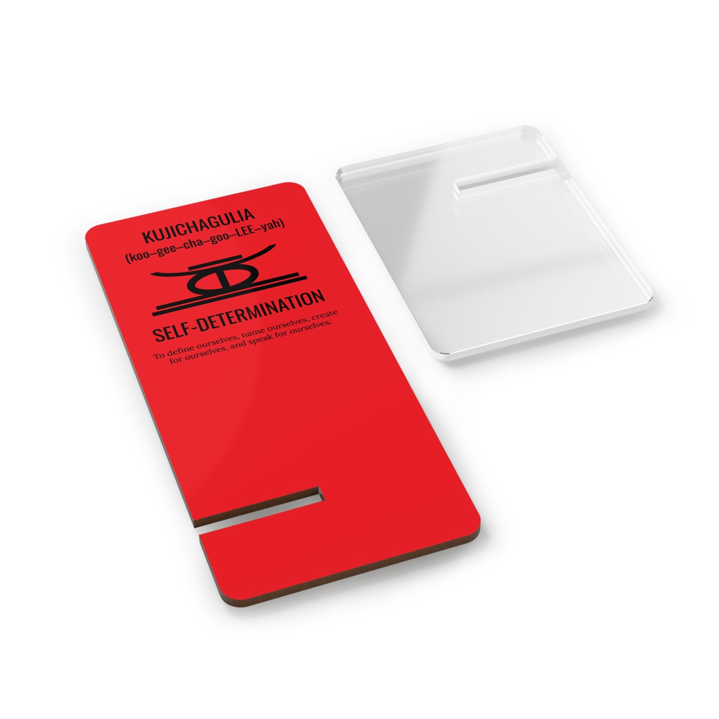 Kujichagulia (Day 2) | Self Determination | Mobile Display Stand | Red