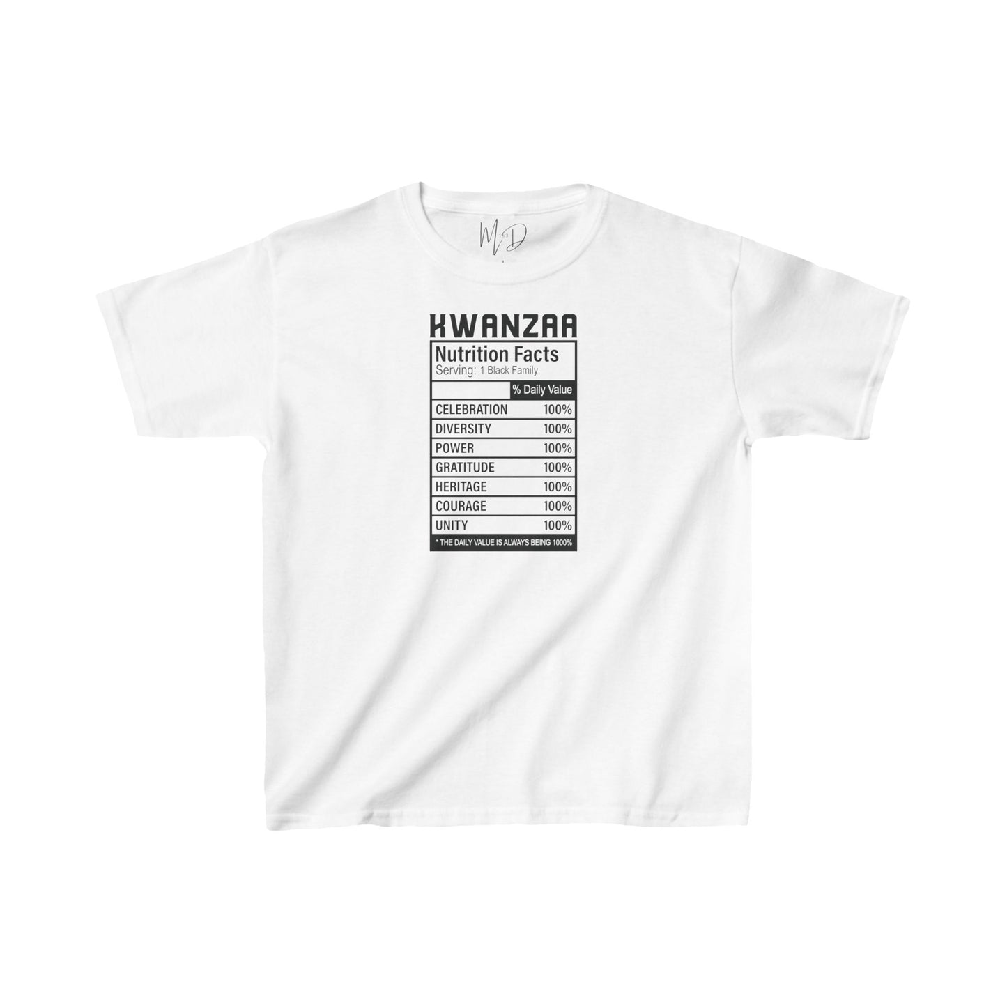 Kwanza Nutritional Facts | Kid’s T-Shirt