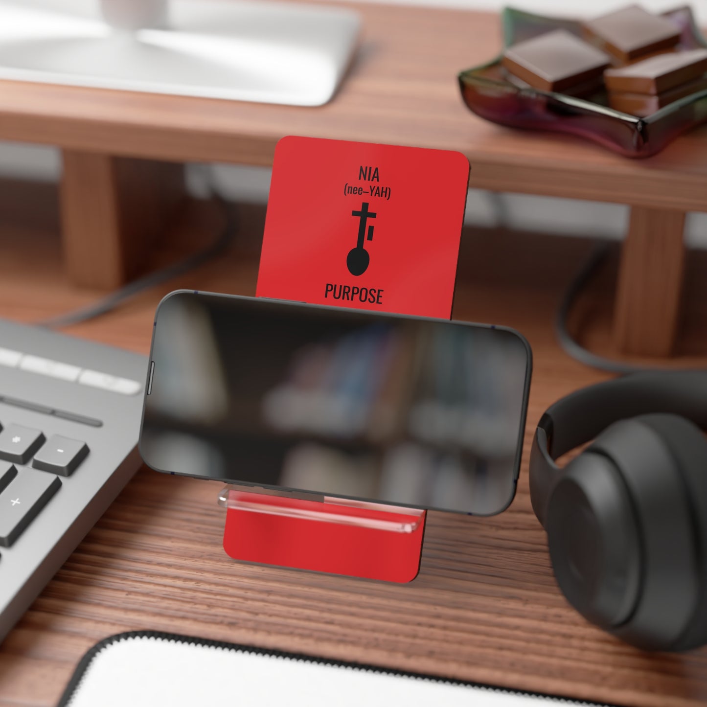 Nia (Day 5) | Purpose | Mobile Display Stand | Red