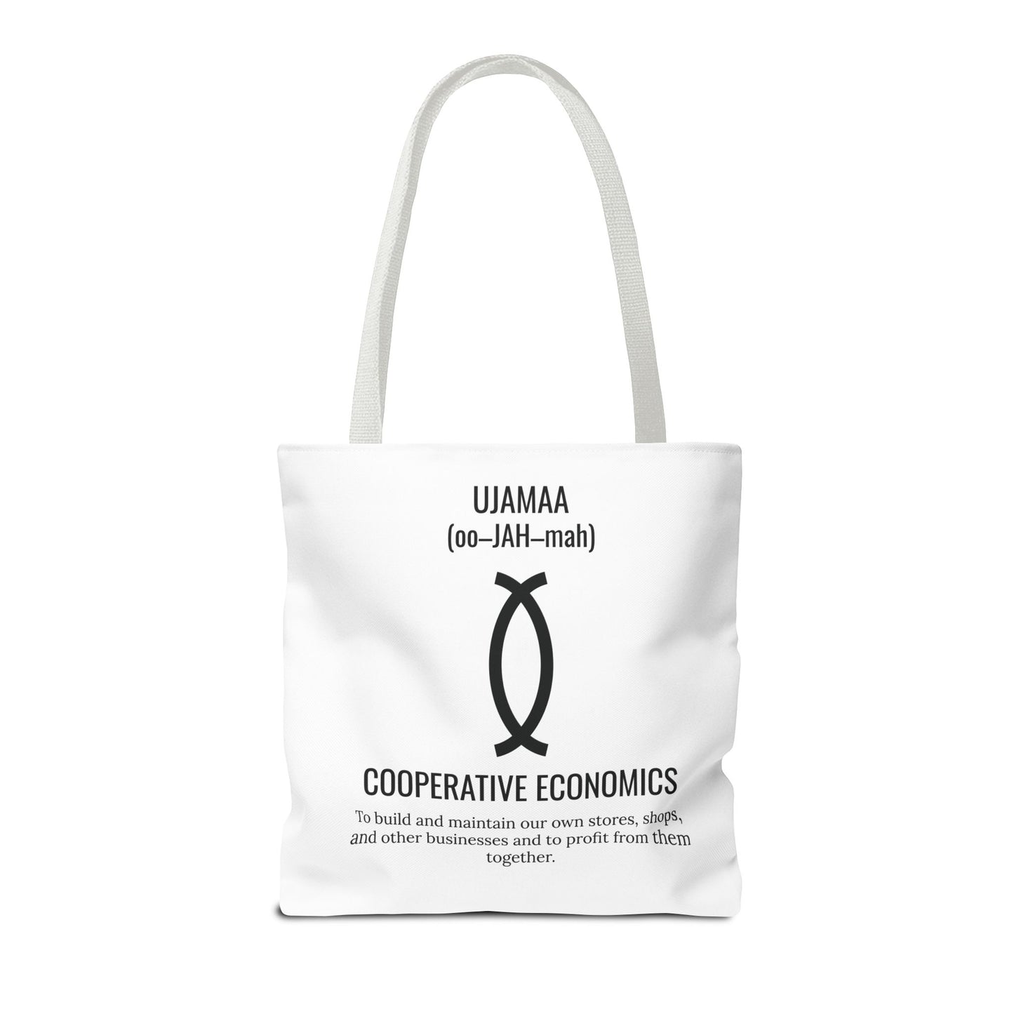 Ujamaa (Day 4) |Cooperative Economics | Tote Bag | White