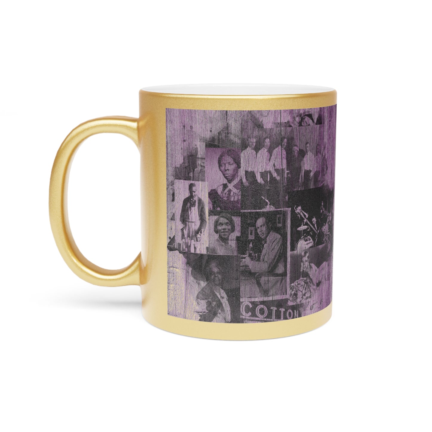 Black History Vintage Greatness (Purple) (Gold Metallic Version) |Coffee & Tea Mug | Full Print| 11 Oz