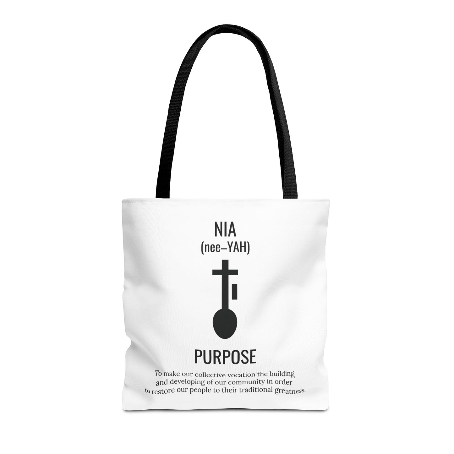 Nia (Day 5) | Purpose | Tote Bag | White