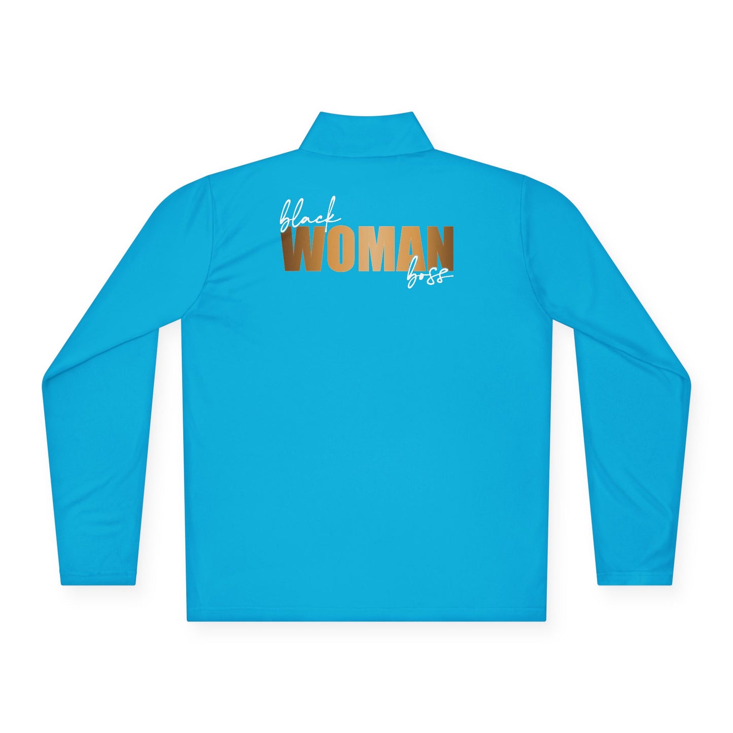 Black Woman Boss |Quarter Zip Pullover| 1-Sided Print