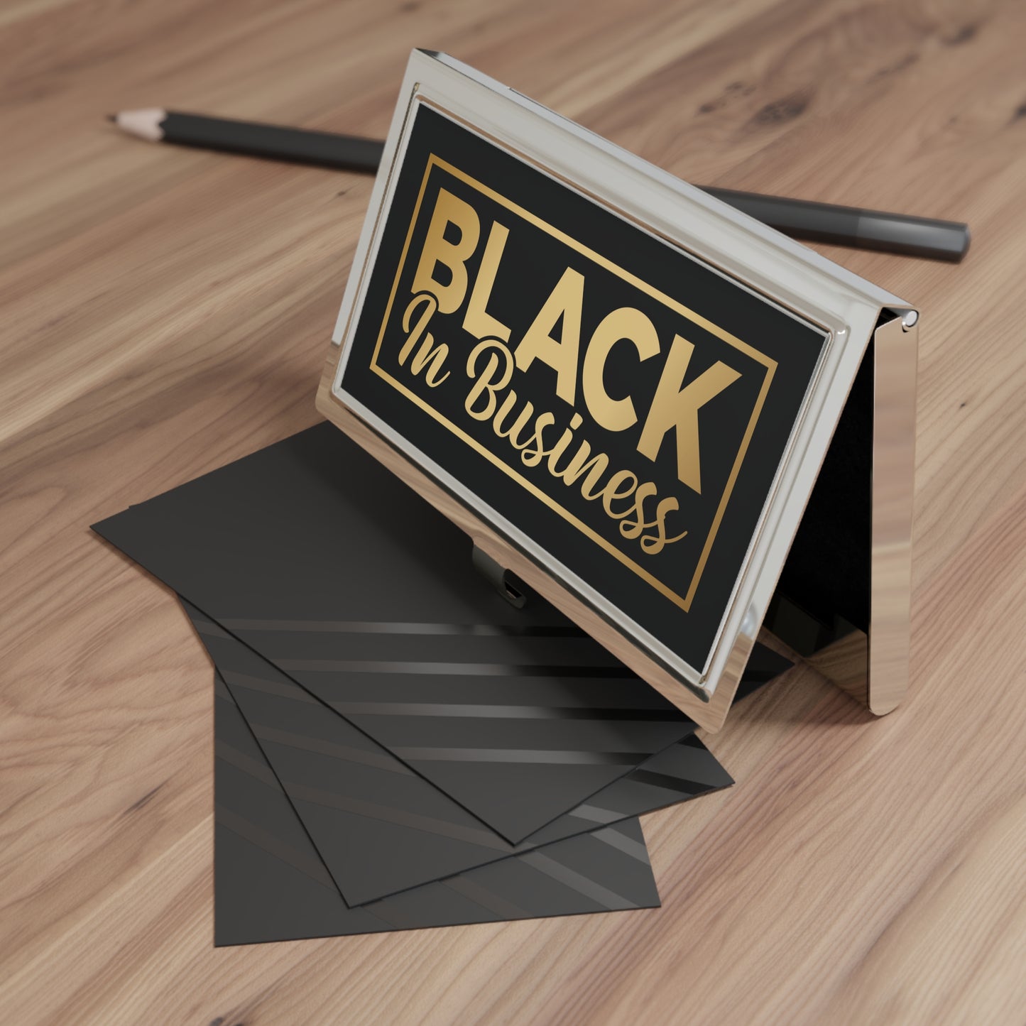 BLACK In Business | Business Card Holder| Black