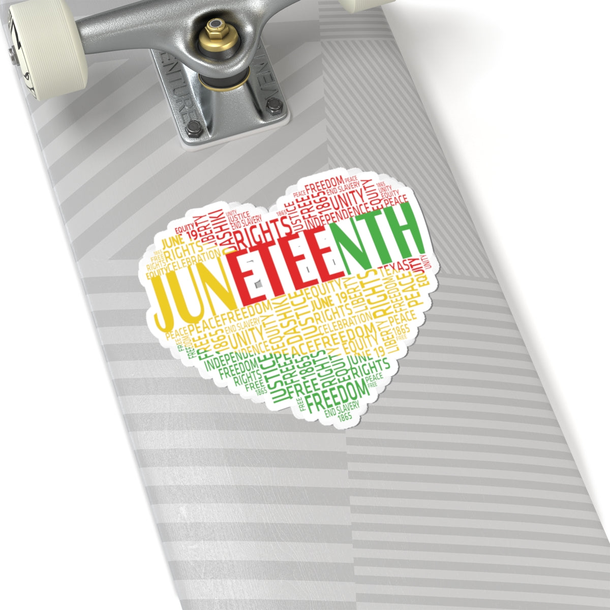Juneteenth Heart | Kriss-Cut Stickers | Version 1