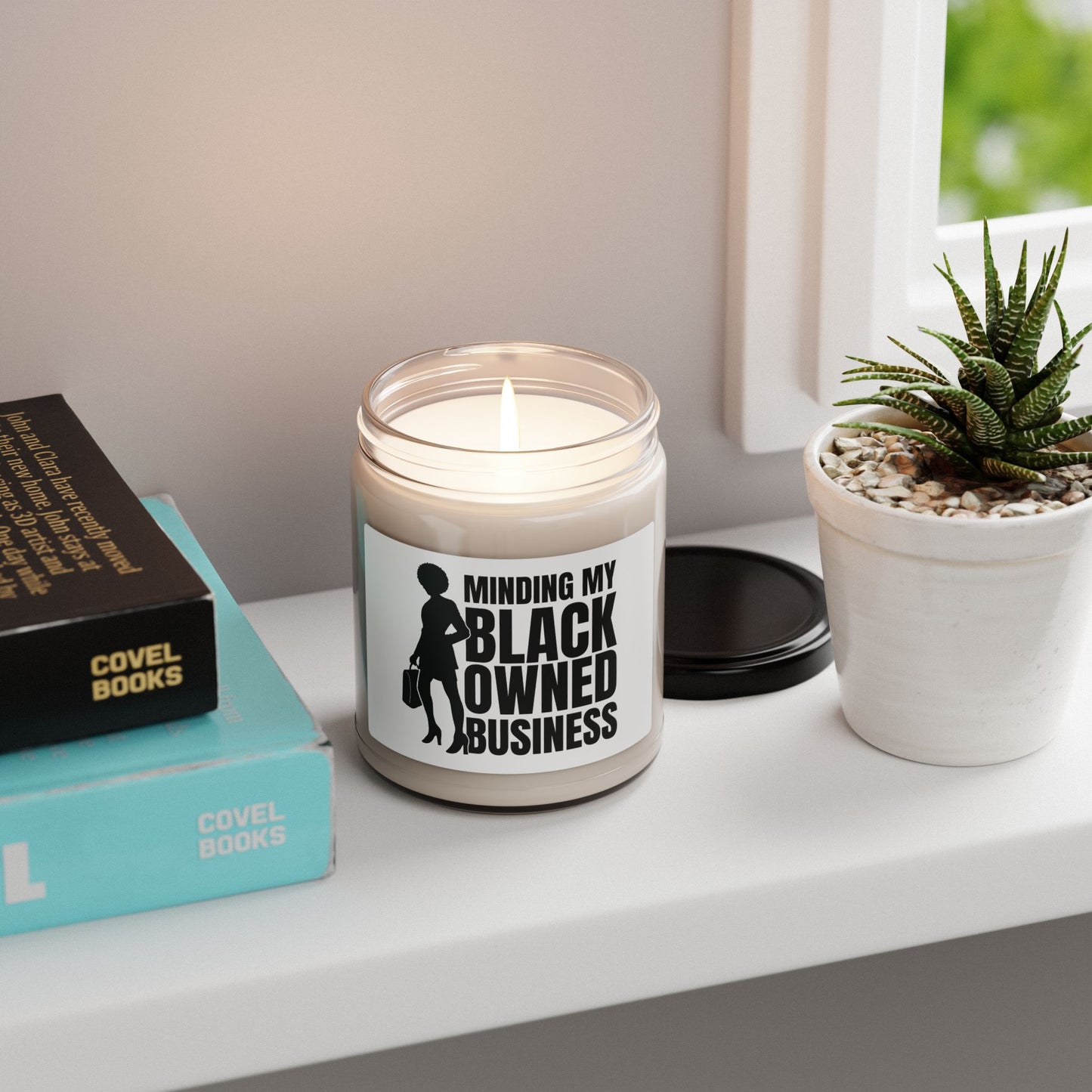 Minding My Black Owned Business | Candle | White Label |9 Oz | Version 1