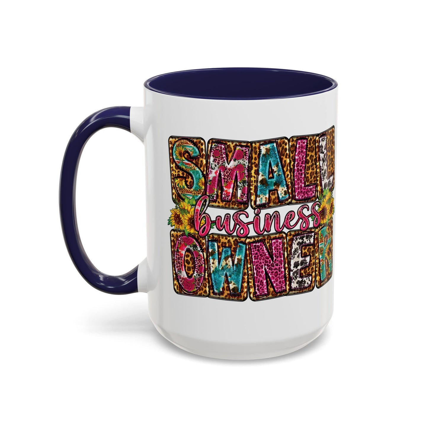 Small Business Owner | 11oz or 15 oz Mug| Version 2| White Accent (Various Colors)