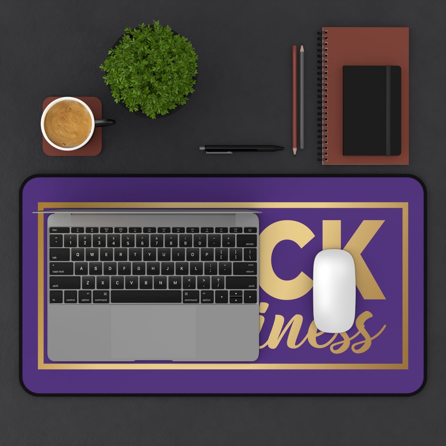 BLACK In Business | Desk Mat | Purple