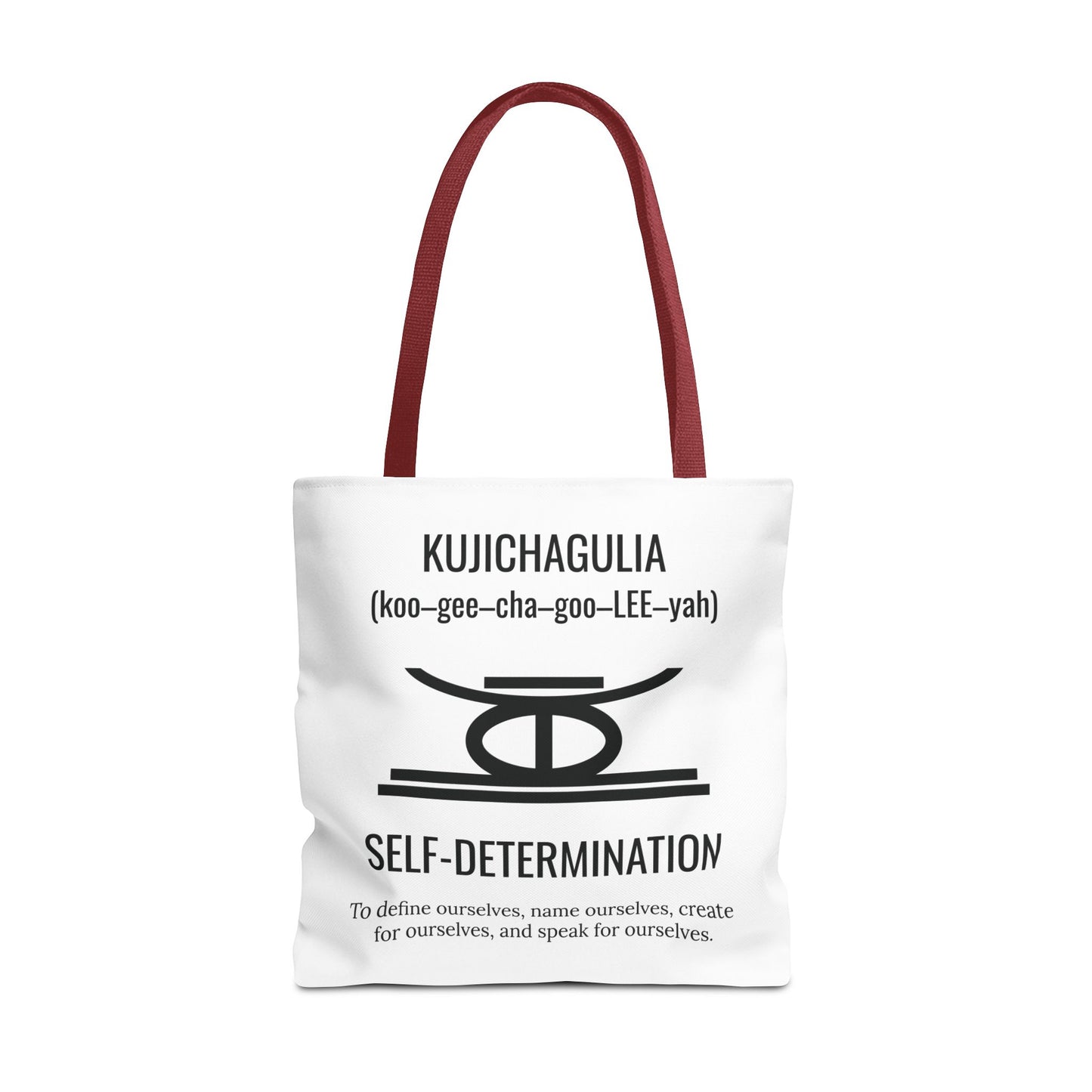 Kujichagulia (Day 2) | Self Determination | Tote Bag | White