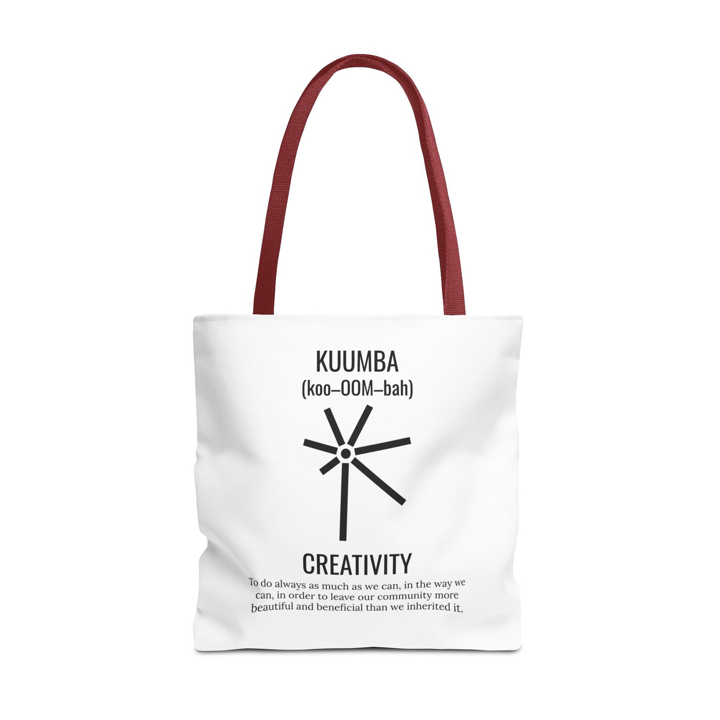 Kuumba (Day 6) | Creativity | Tote Bag | White