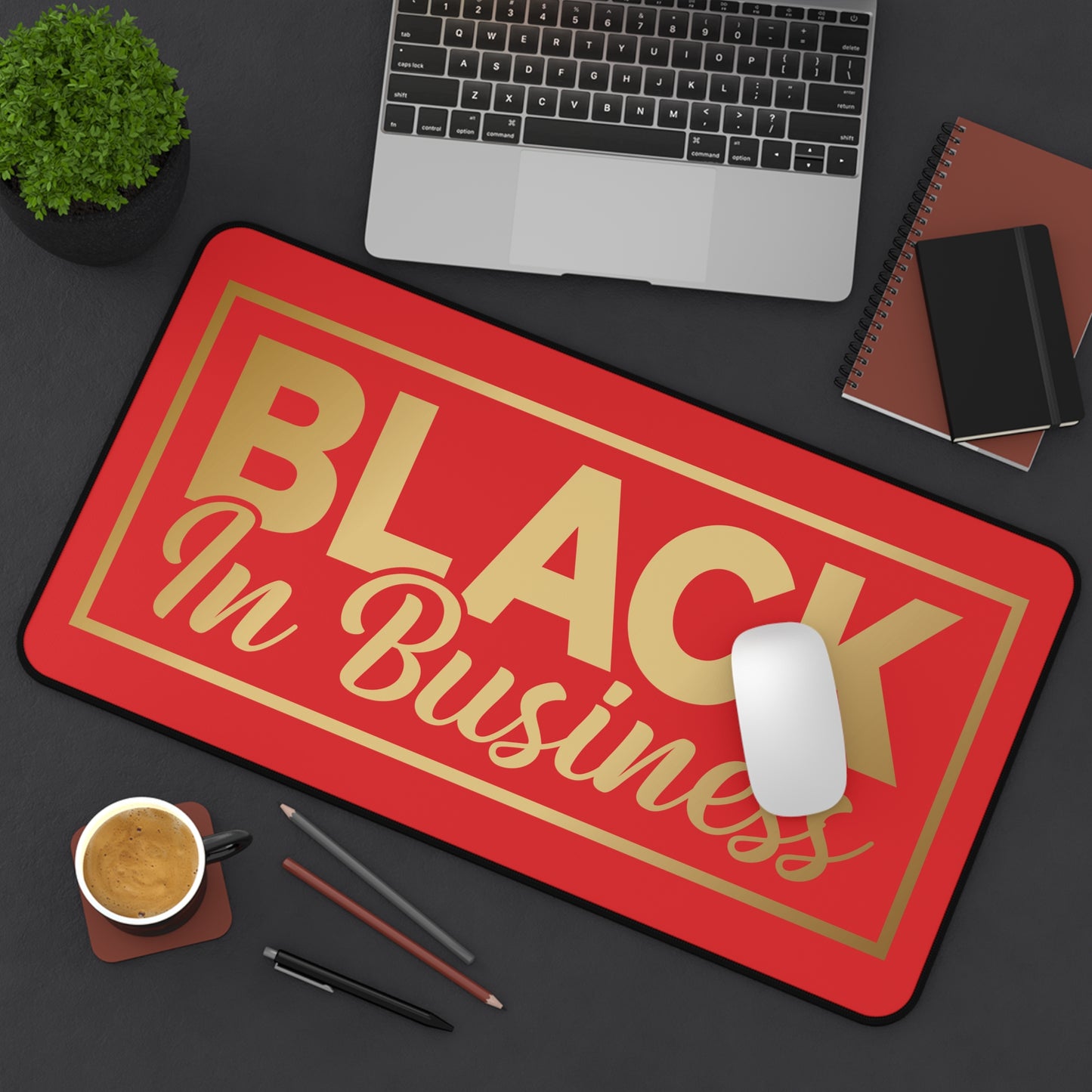 BLACK In Business | Desk Mat | Red