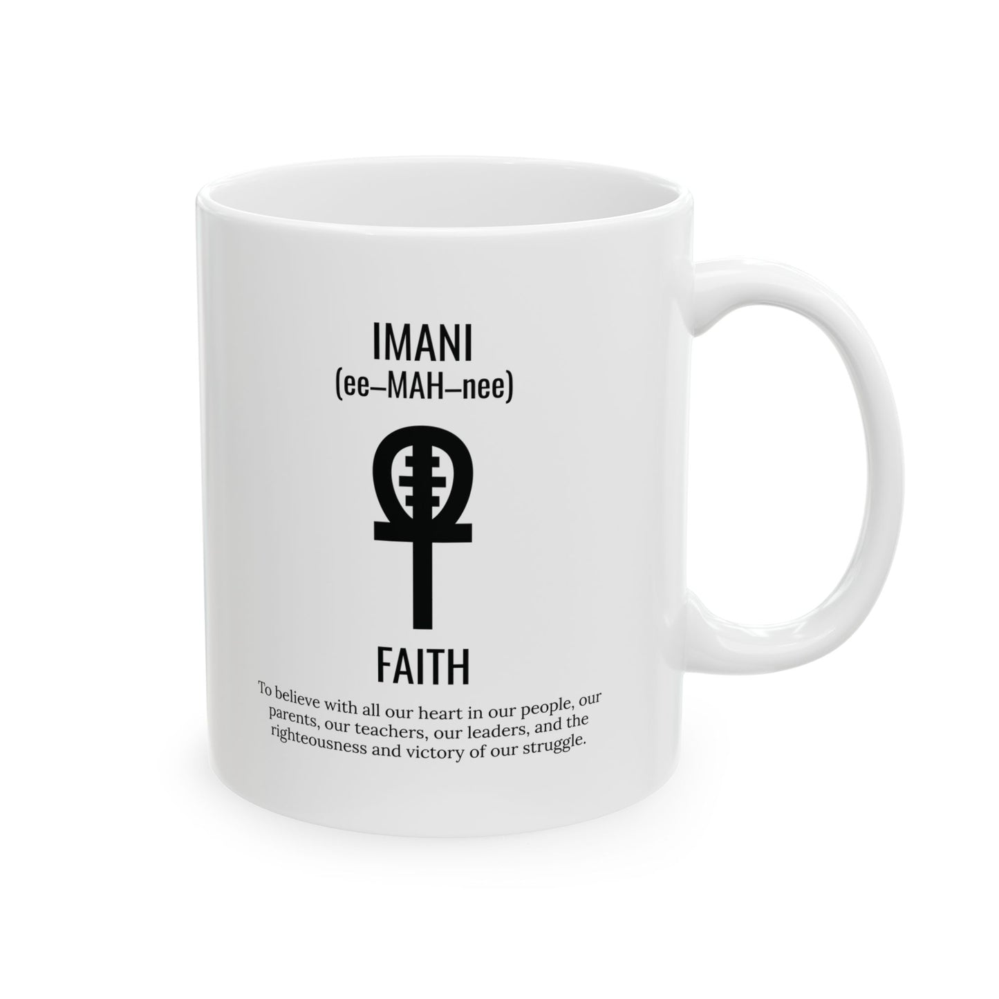 Imani (Day 7) Faith | 11oz Mug| White |